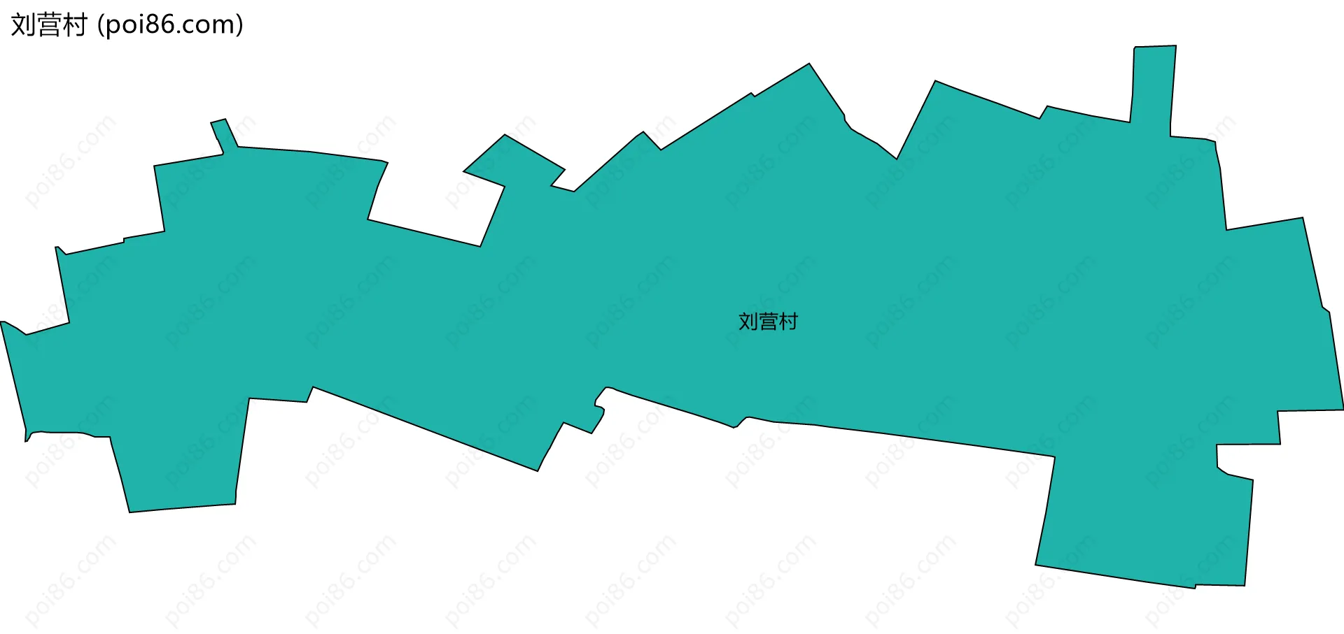 刘营村边界地图