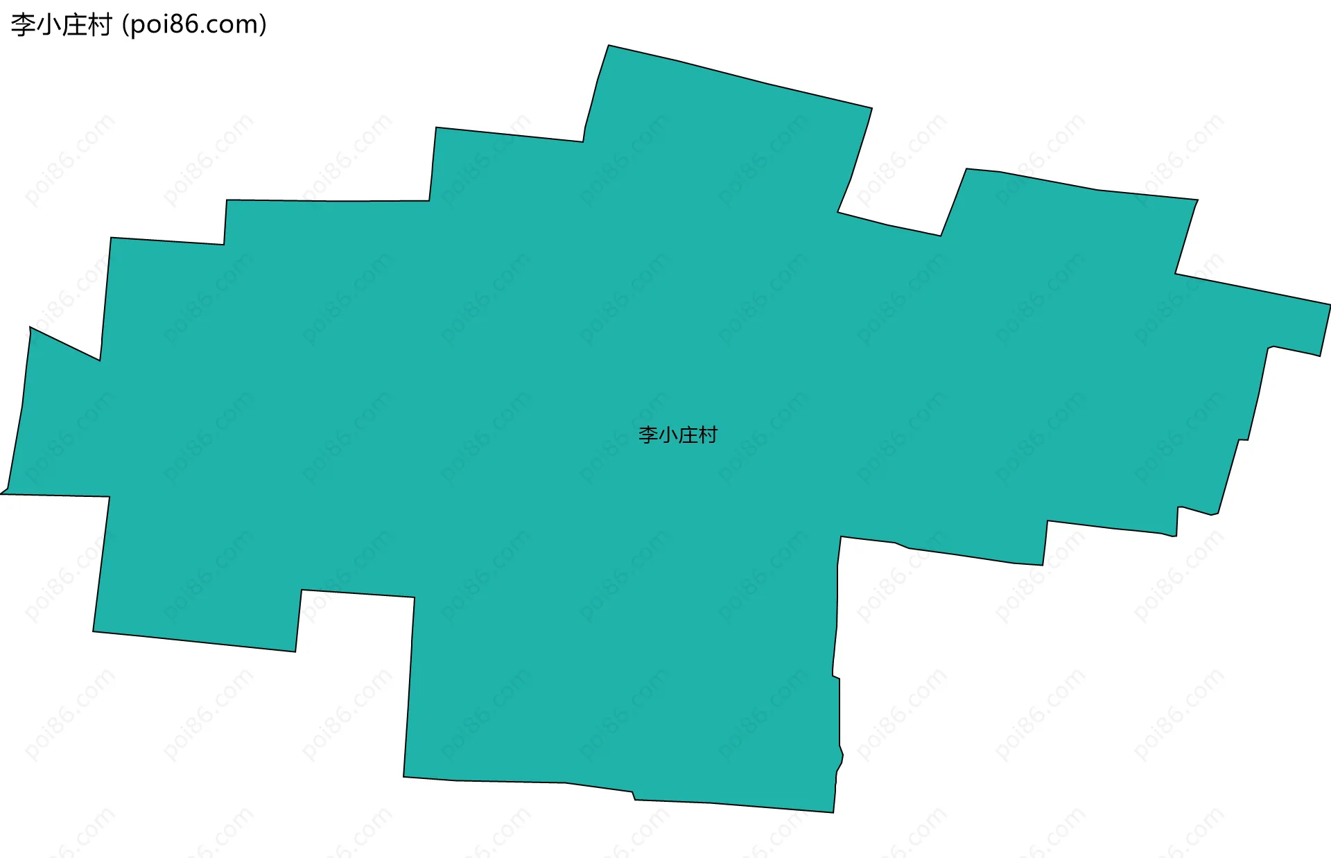 李小庄村边界地图