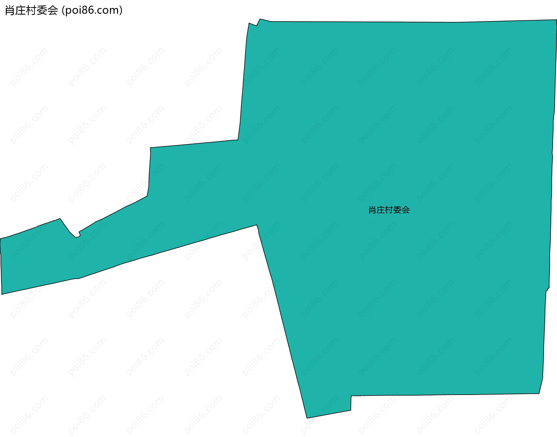 肖庄村委会边界地图