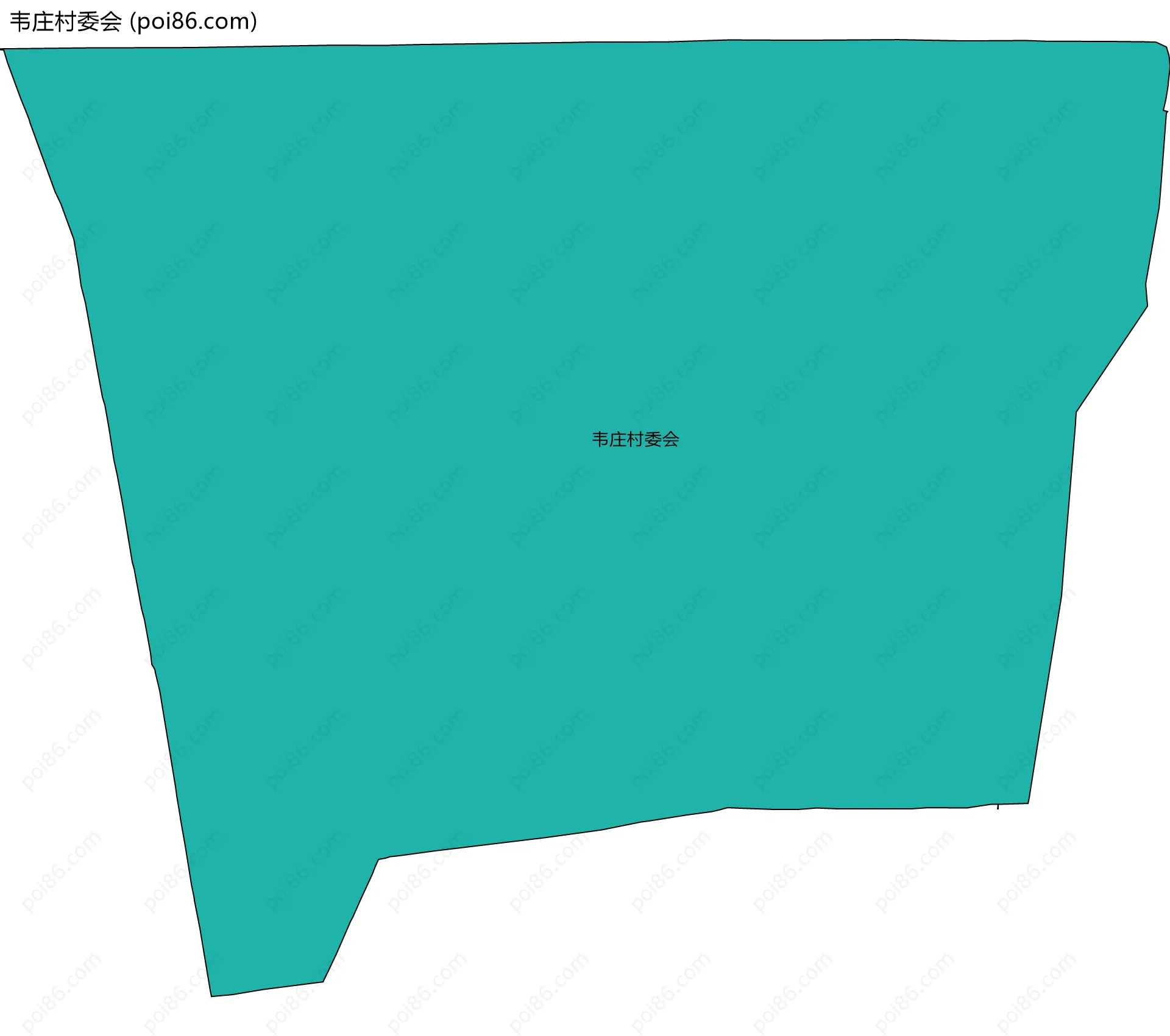 韦庄村委会边界地图