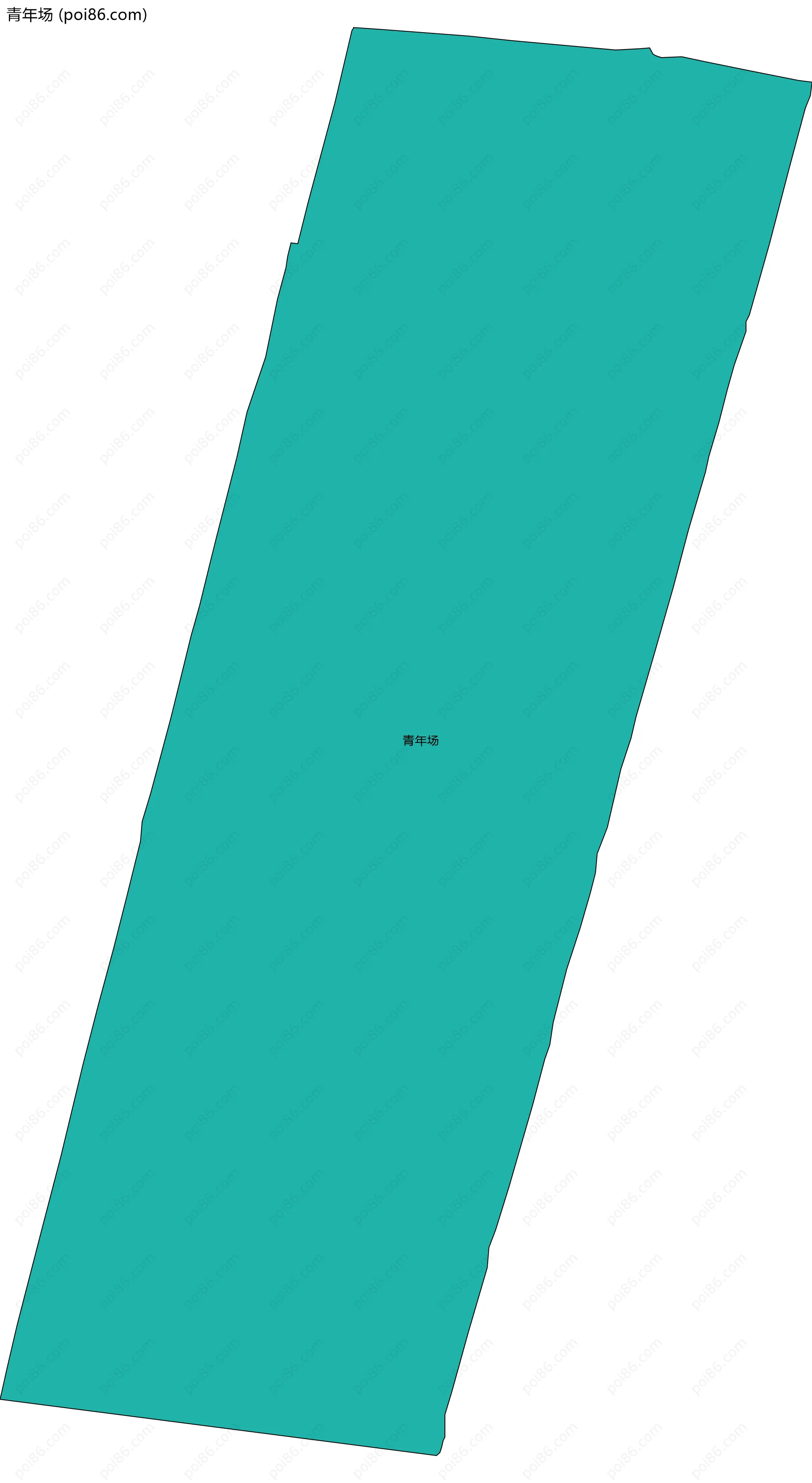 青年场边界地图