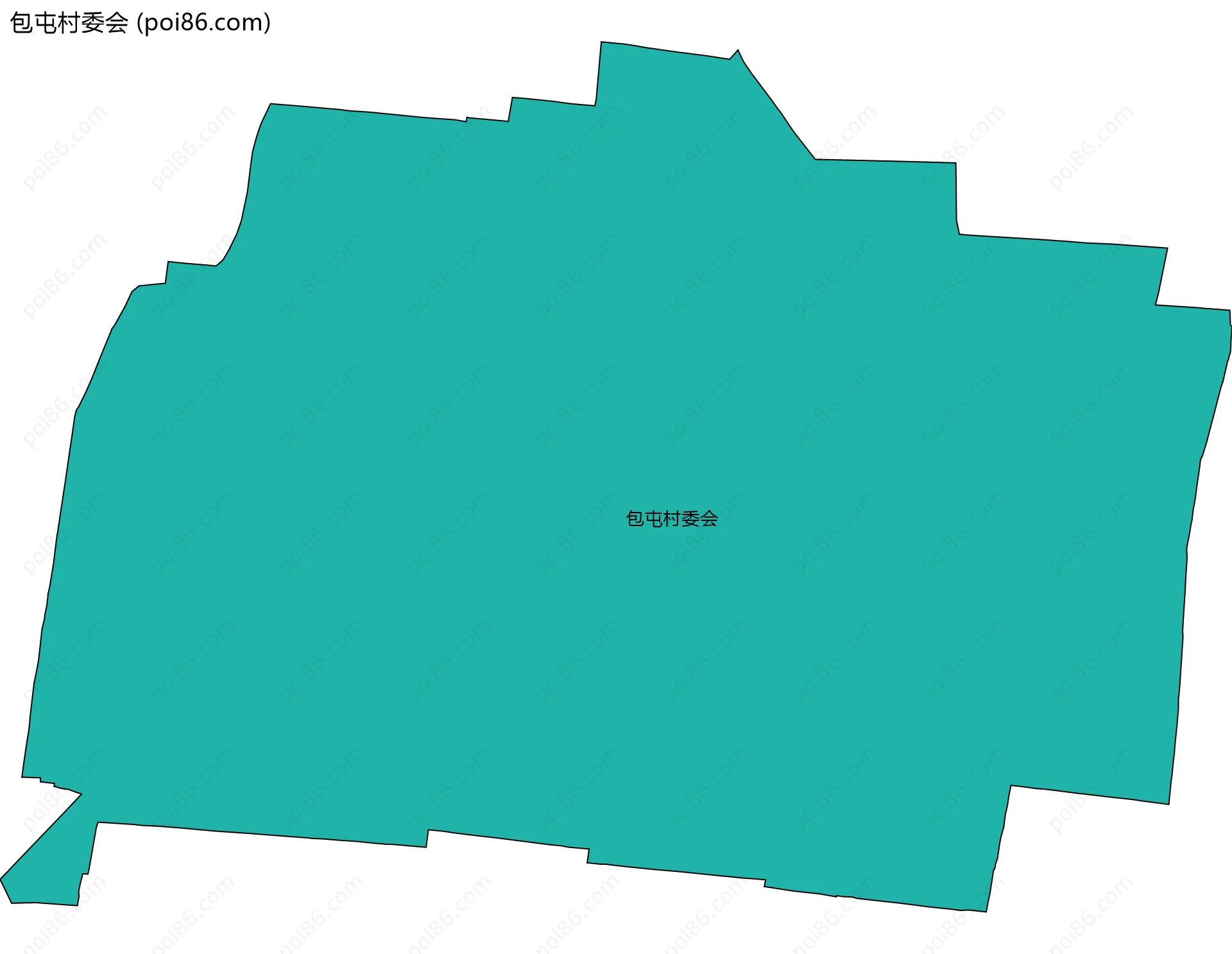 包屯村委会边界地图