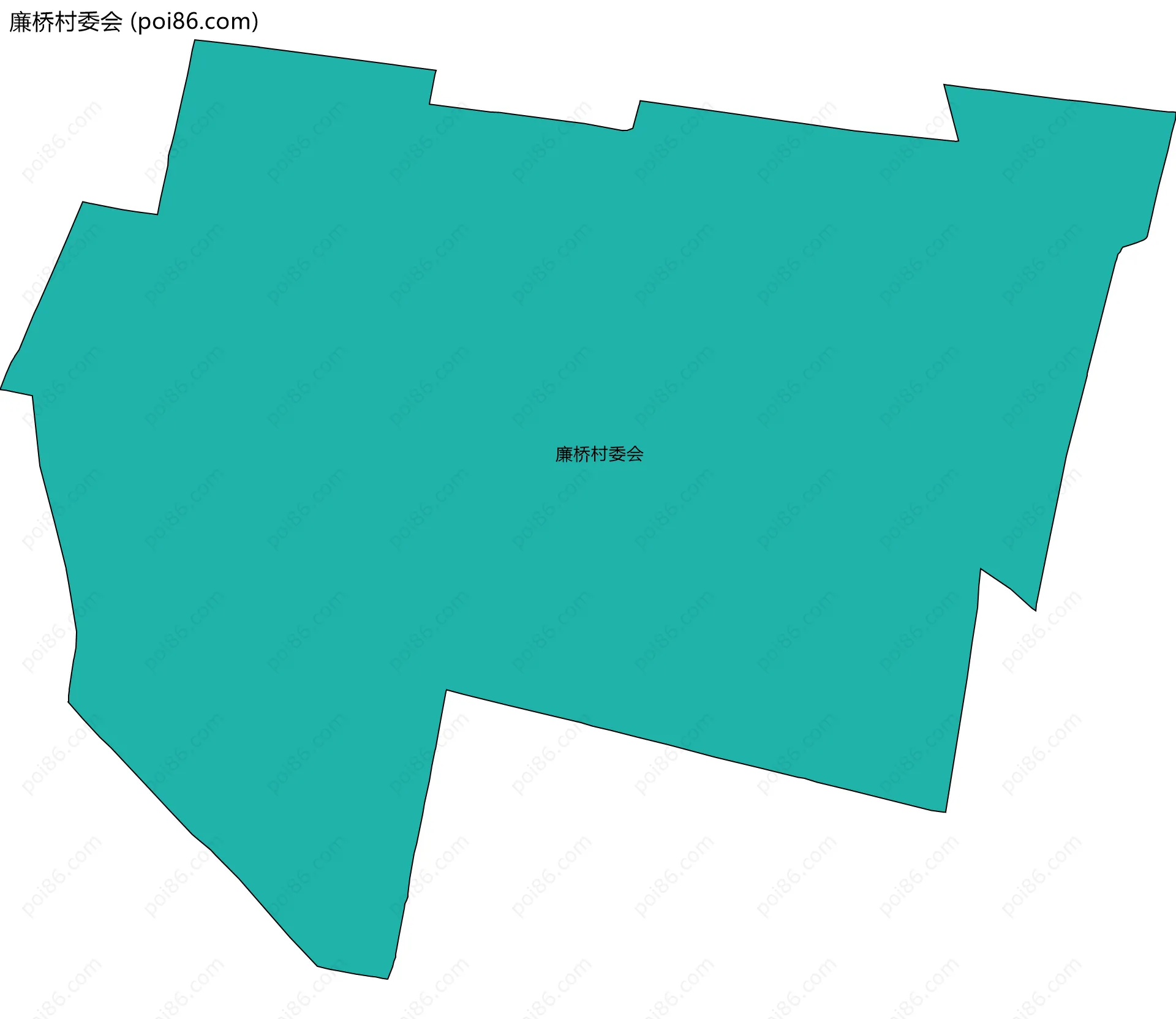 廉桥村委会边界地图