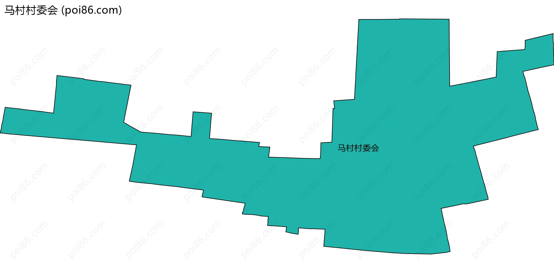 马村村委会边界地图