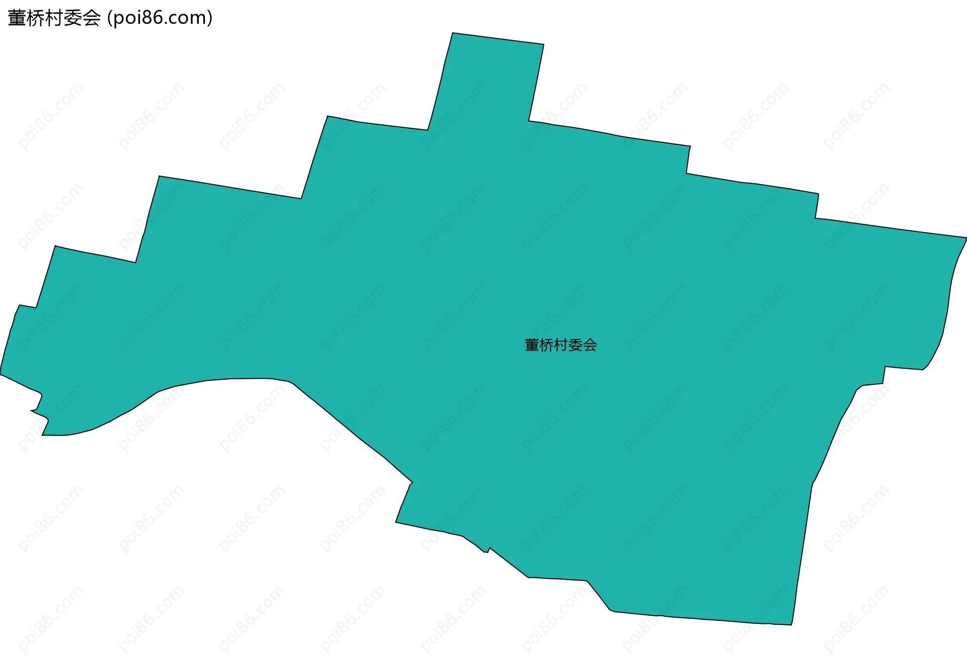董桥村委会边界地图