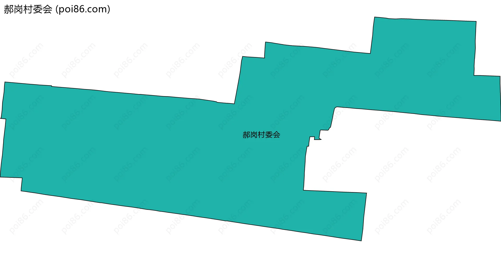 郝岗村委会边界地图