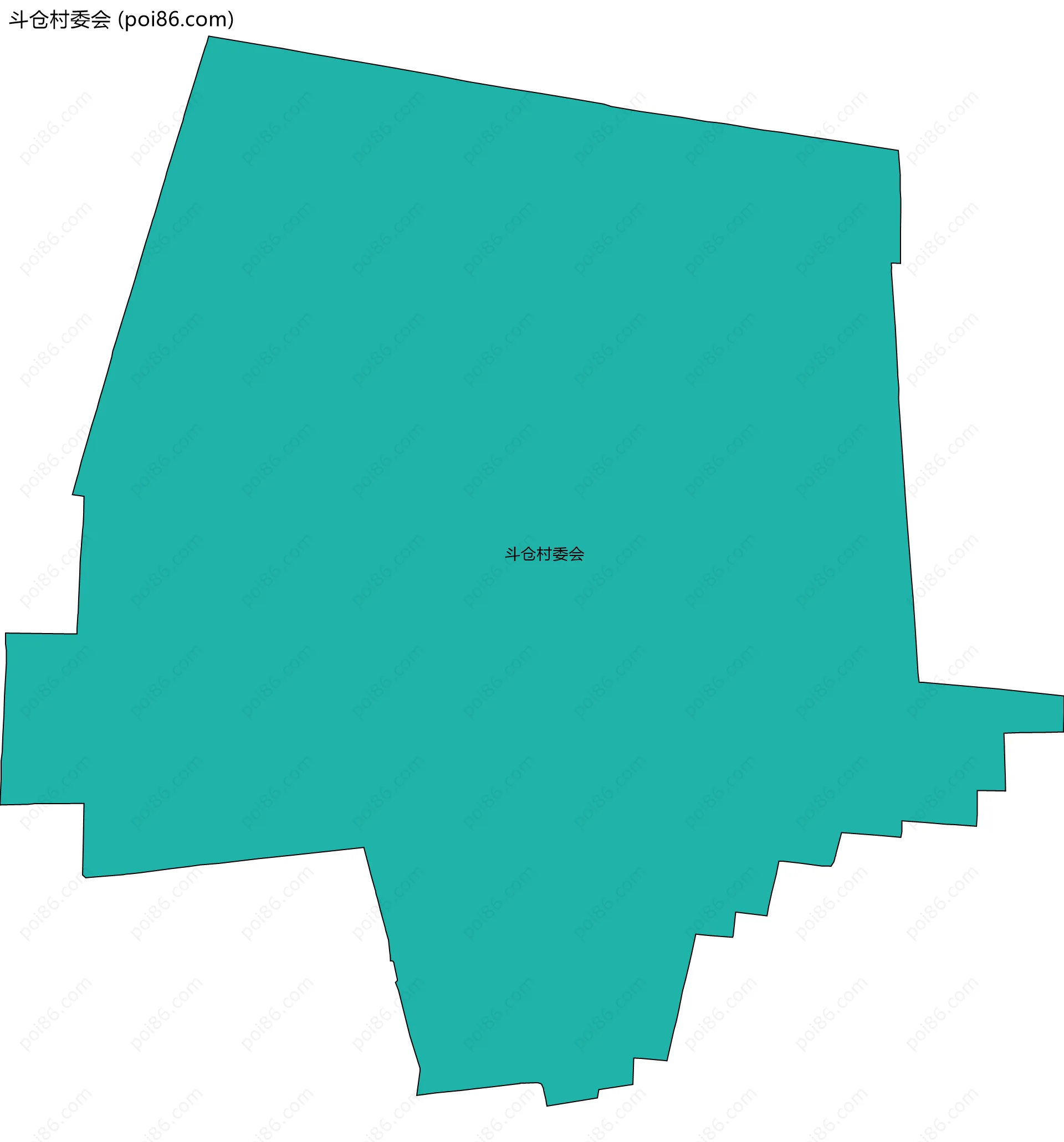 斗仓村委会边界地图