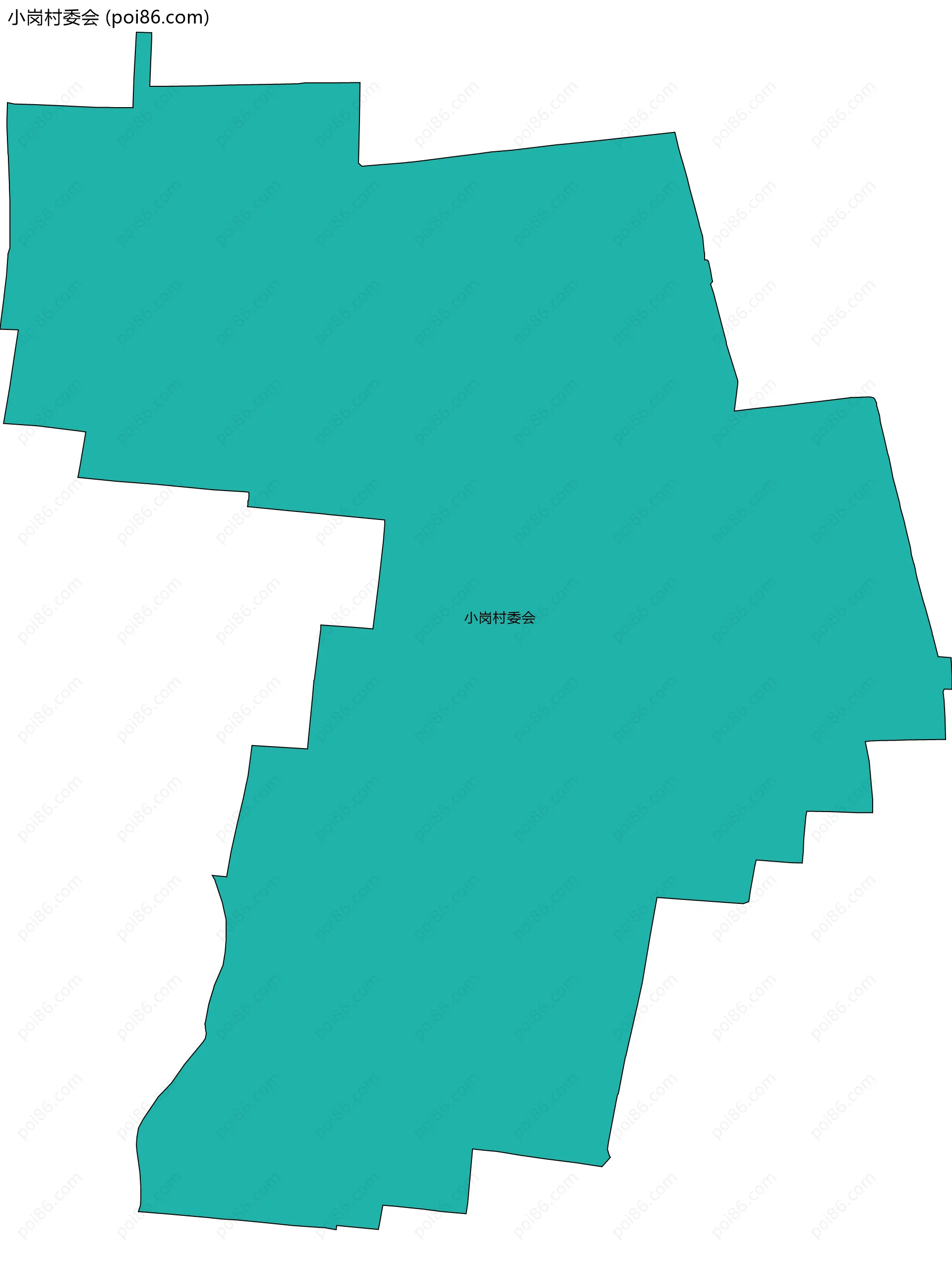 小岗村委会边界地图