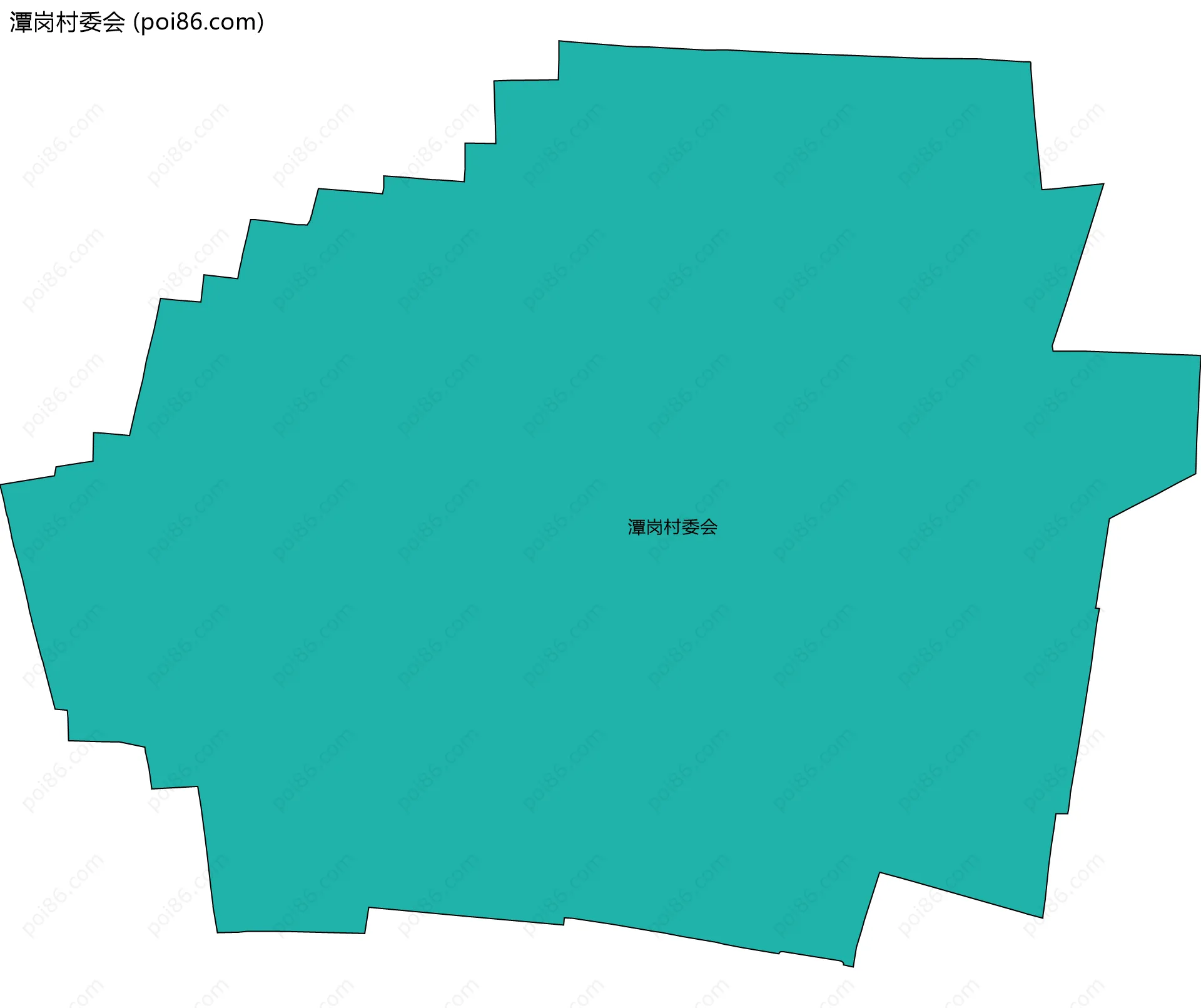 潭岗村委会边界地图