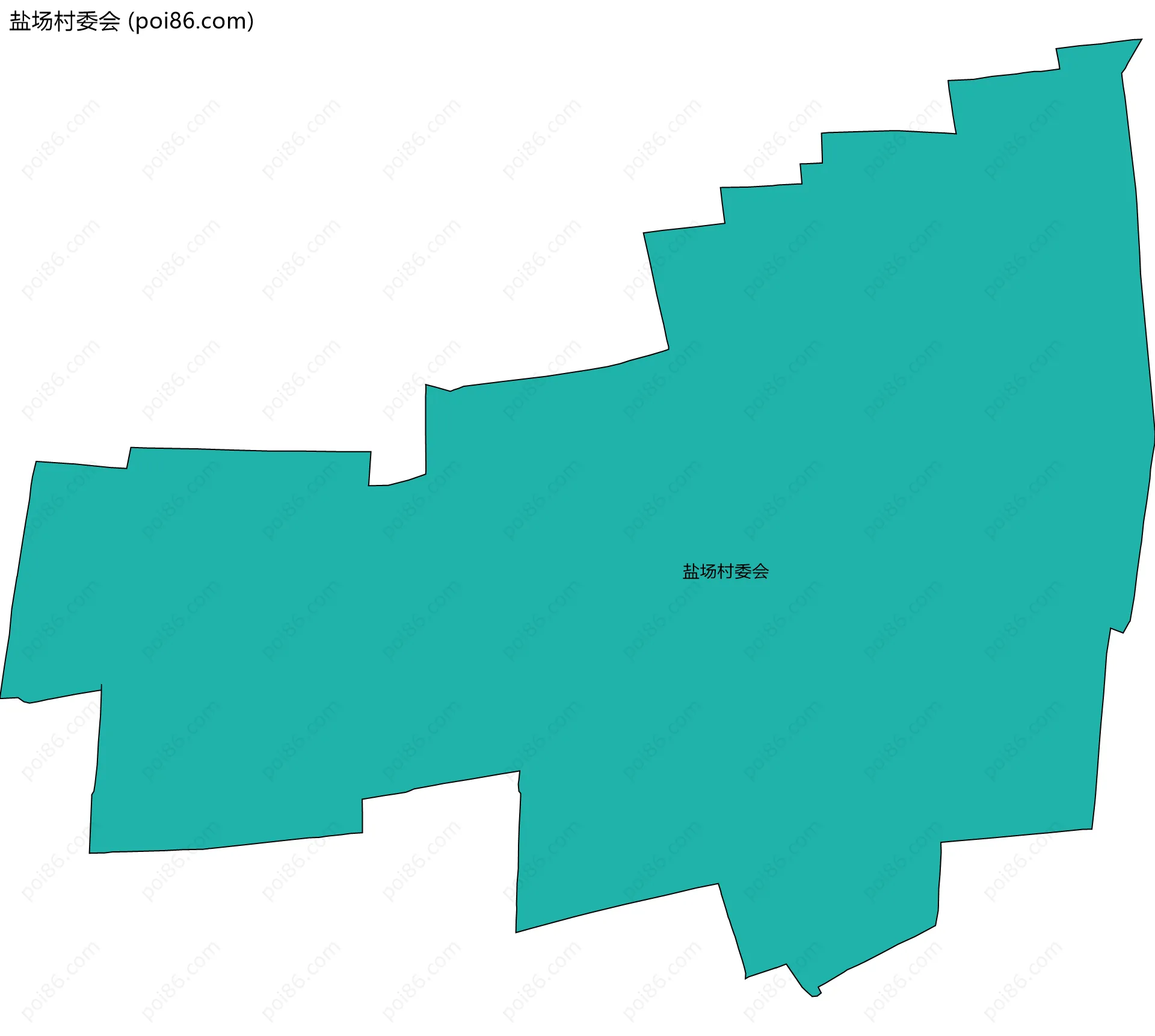 盐场村委会边界地图