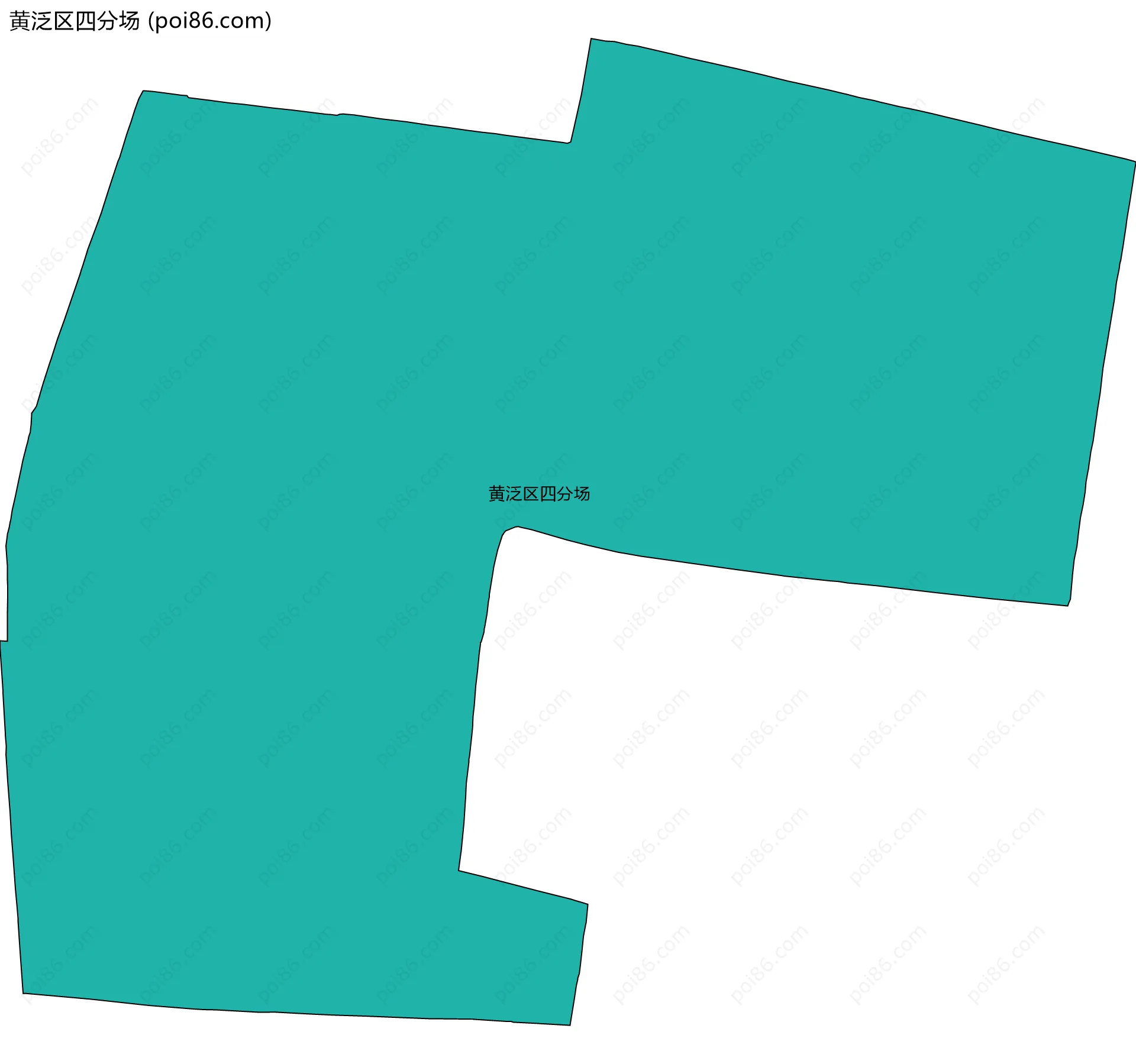 黄泛区四分场边界地图