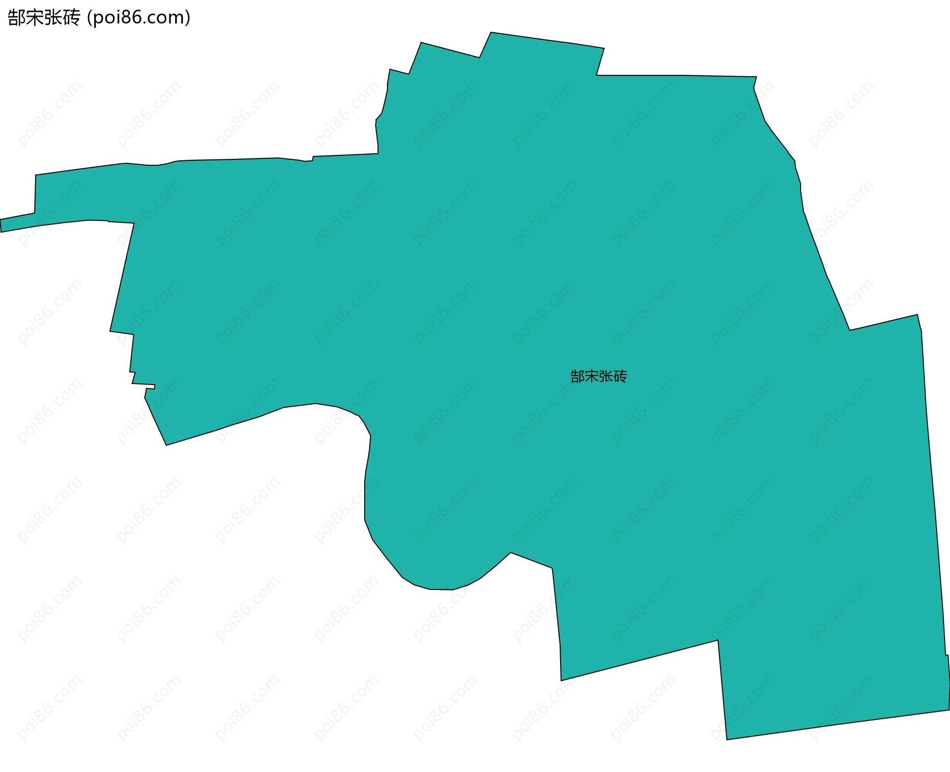 郜宋张砖边界地图