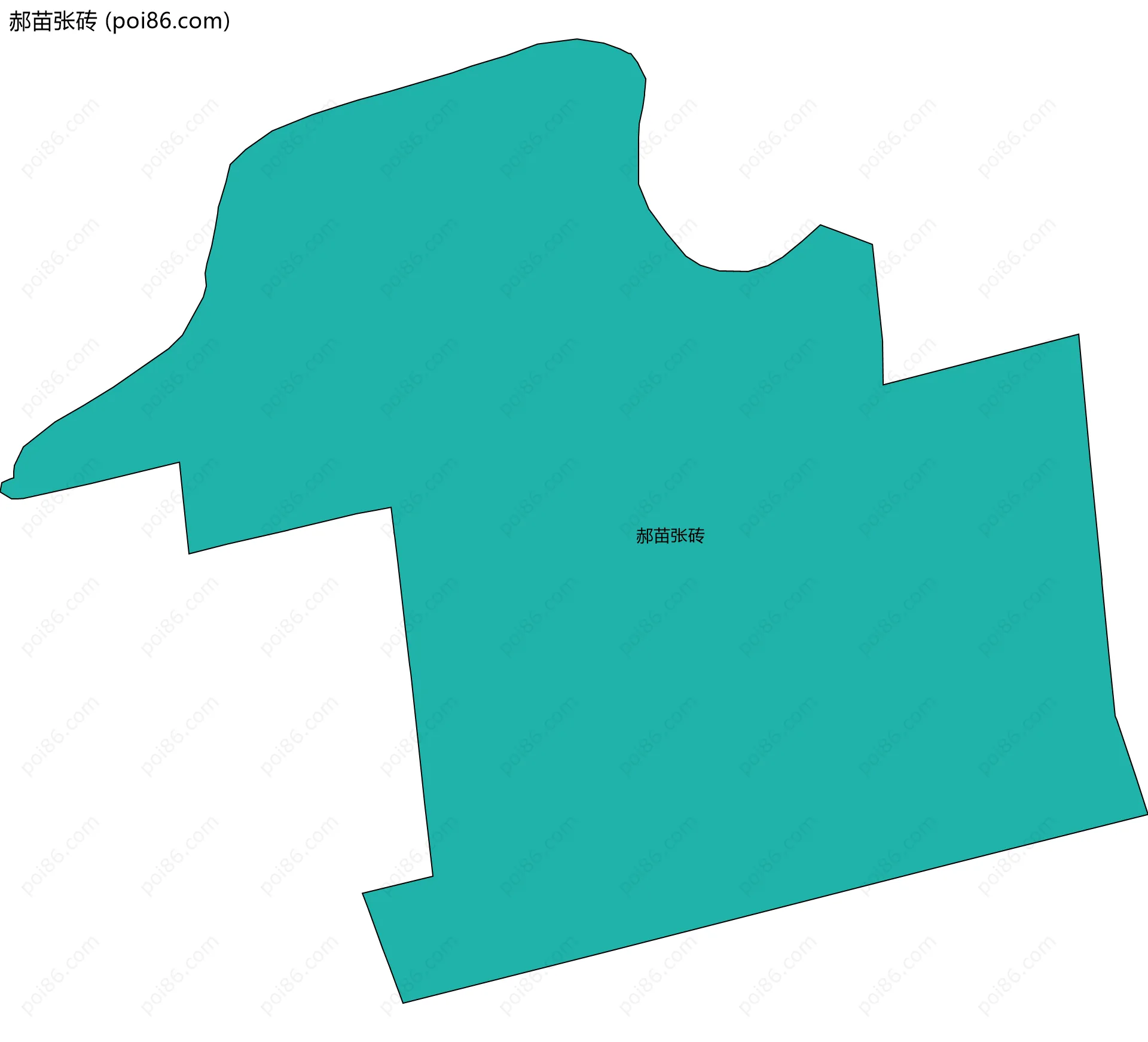 郝苗张砖边界地图