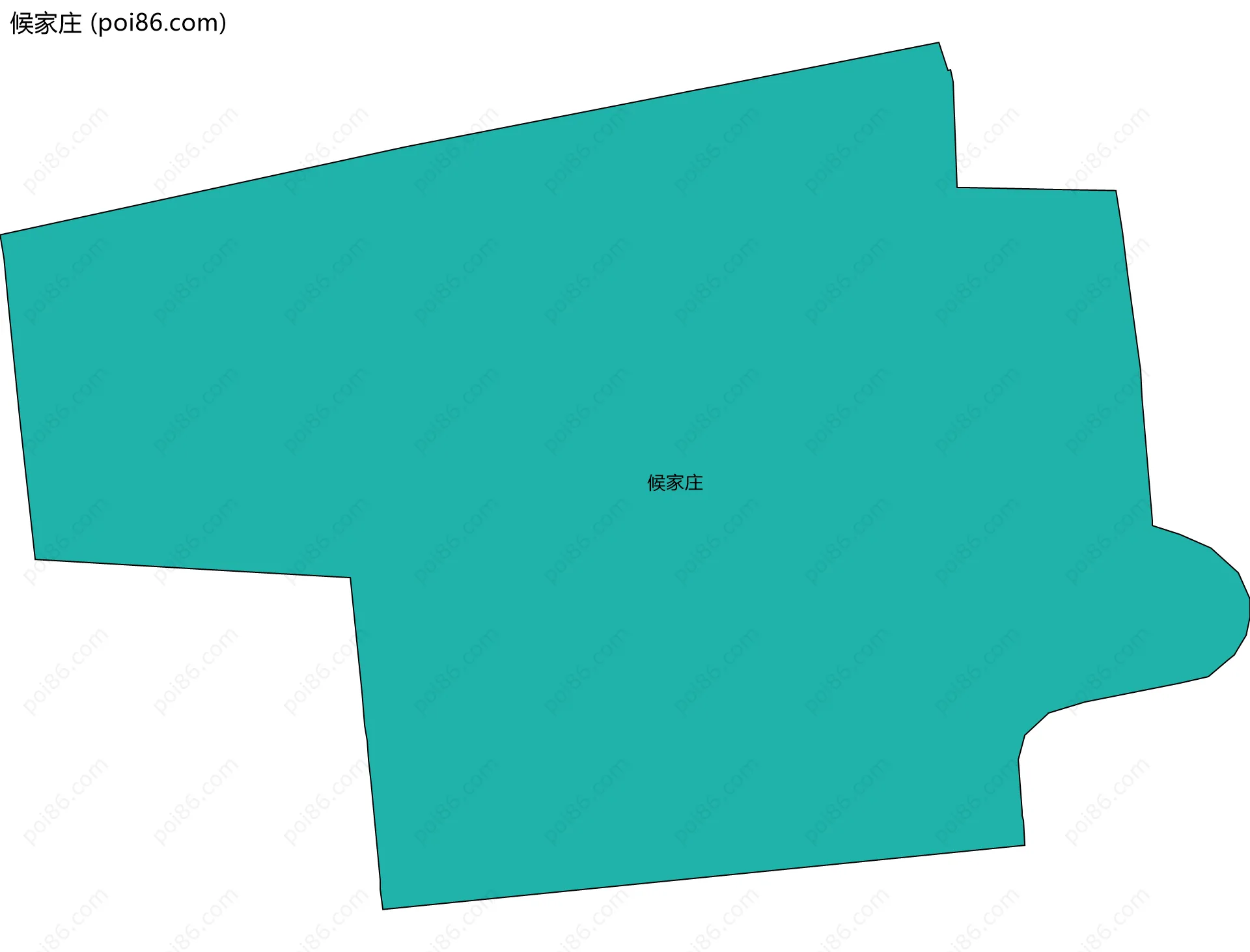 候家庄边界地图