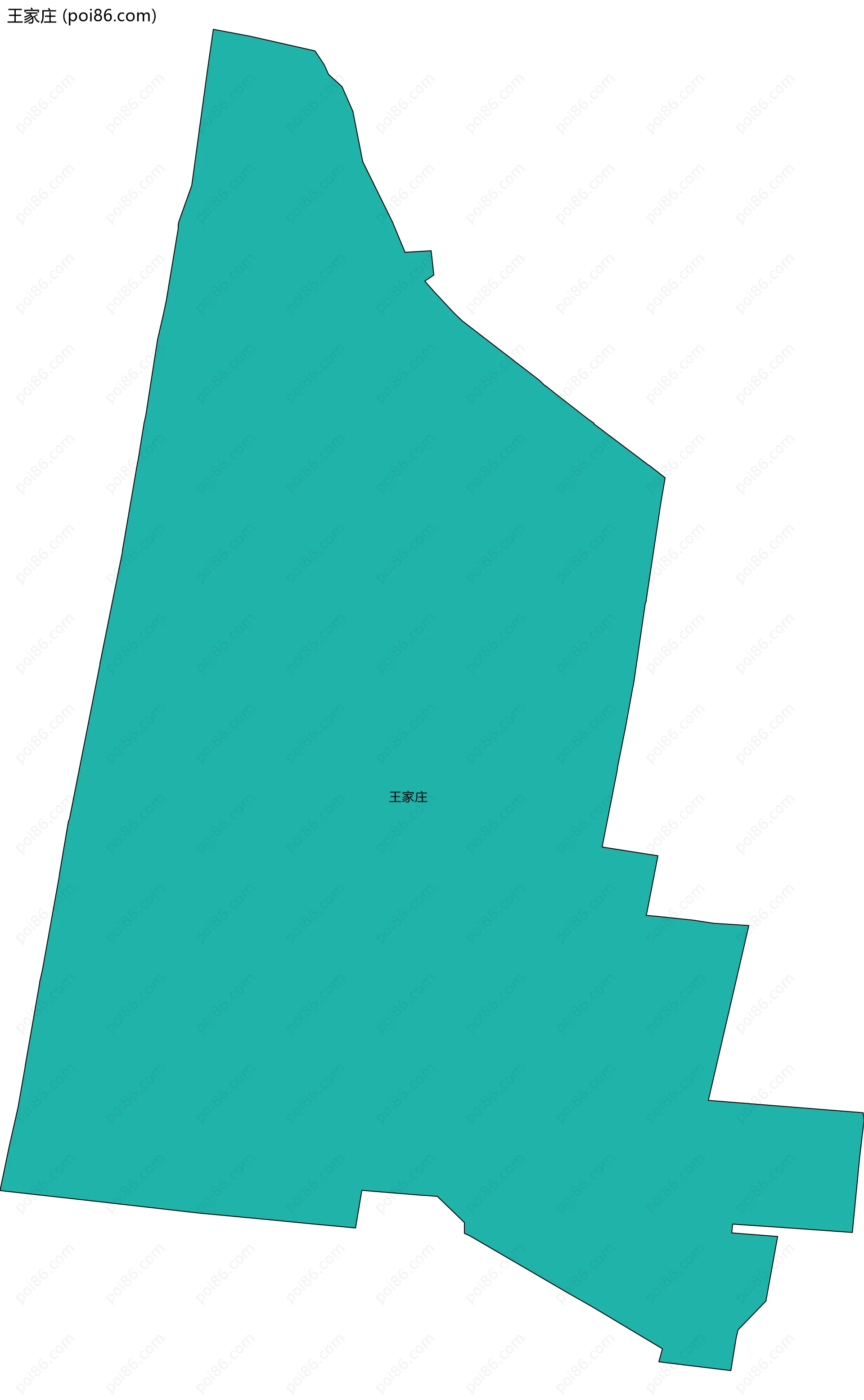 王家庄边界地图