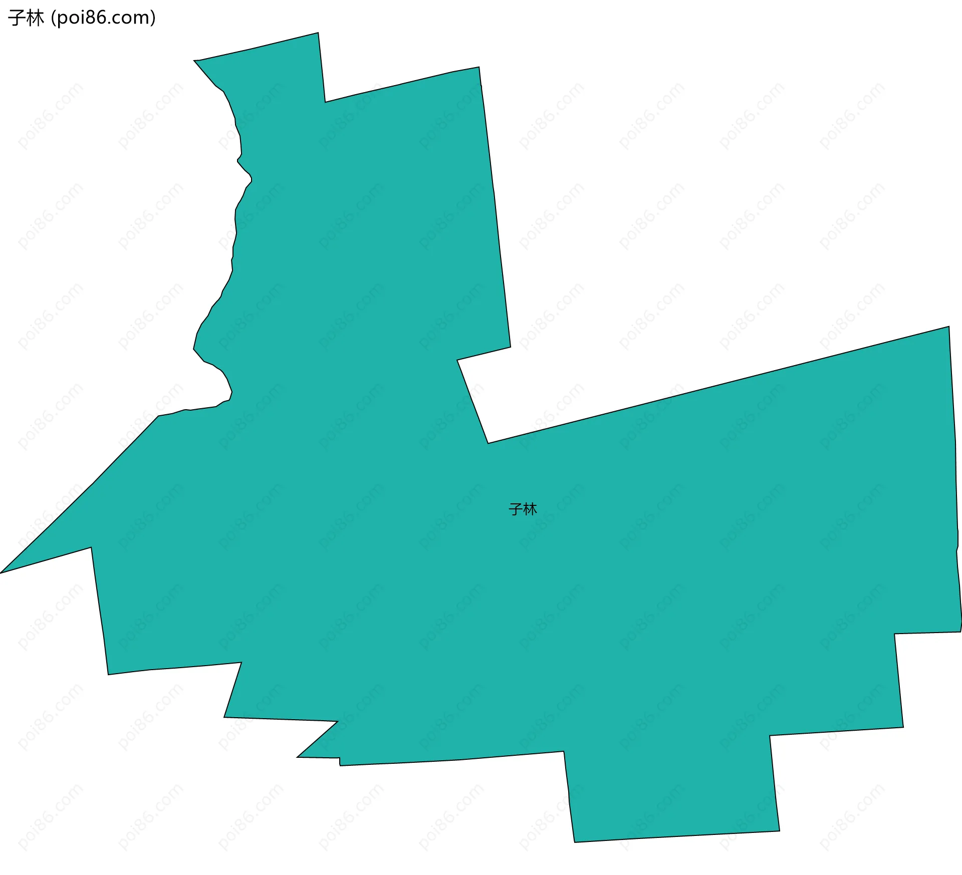 子林边界地图