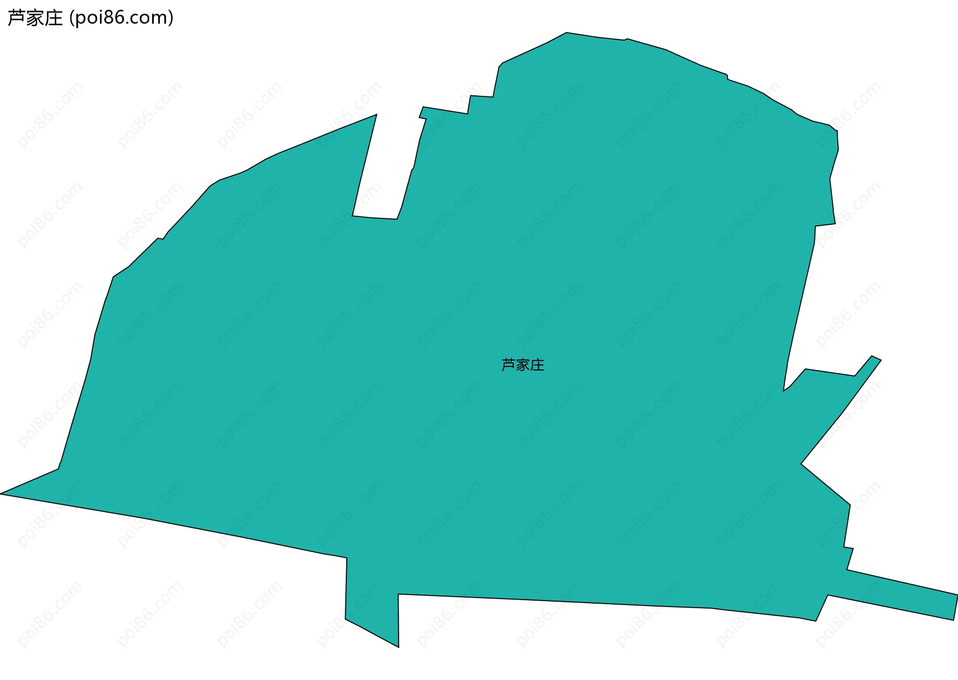 芦家庄边界地图