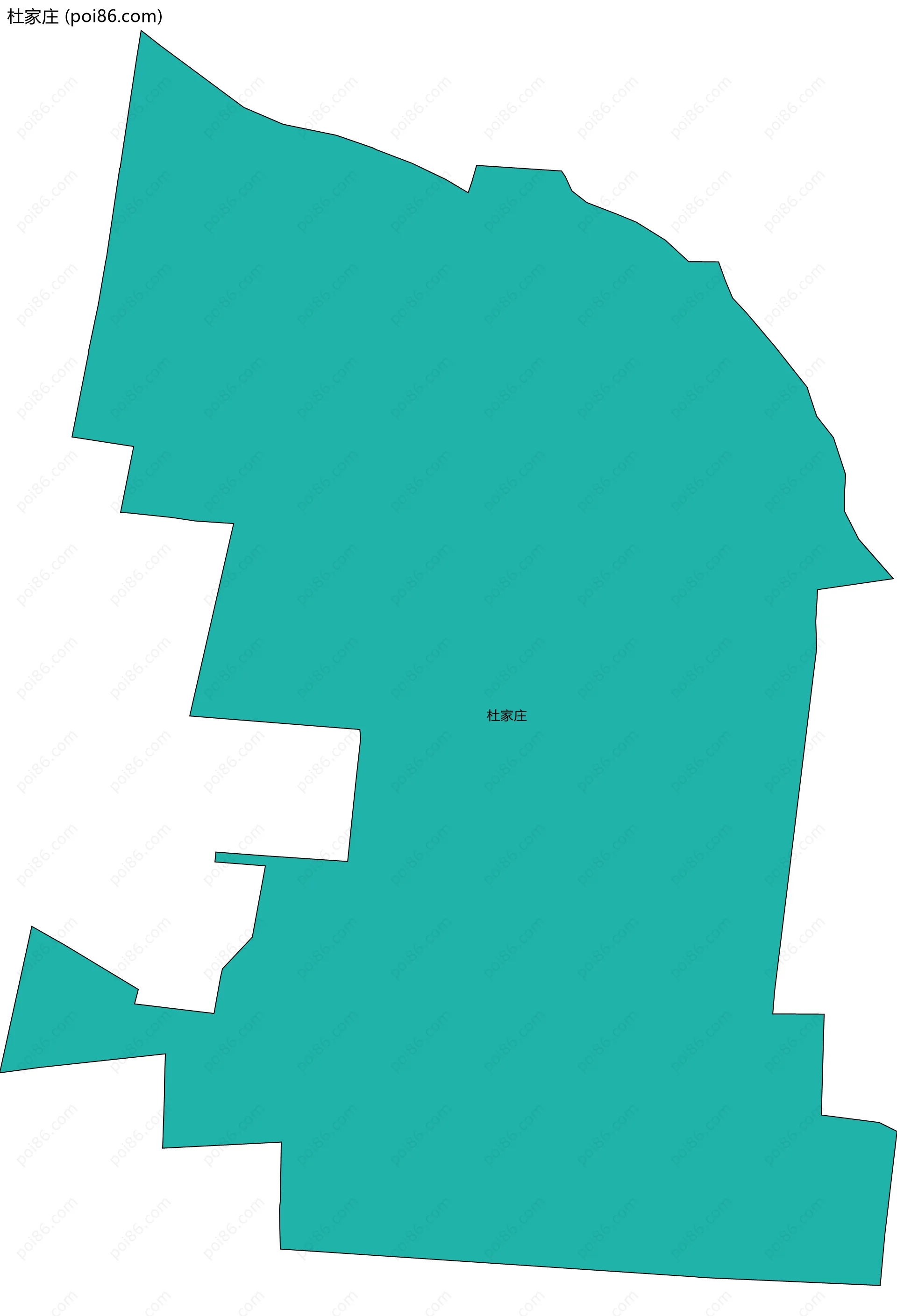 杜家庄边界地图