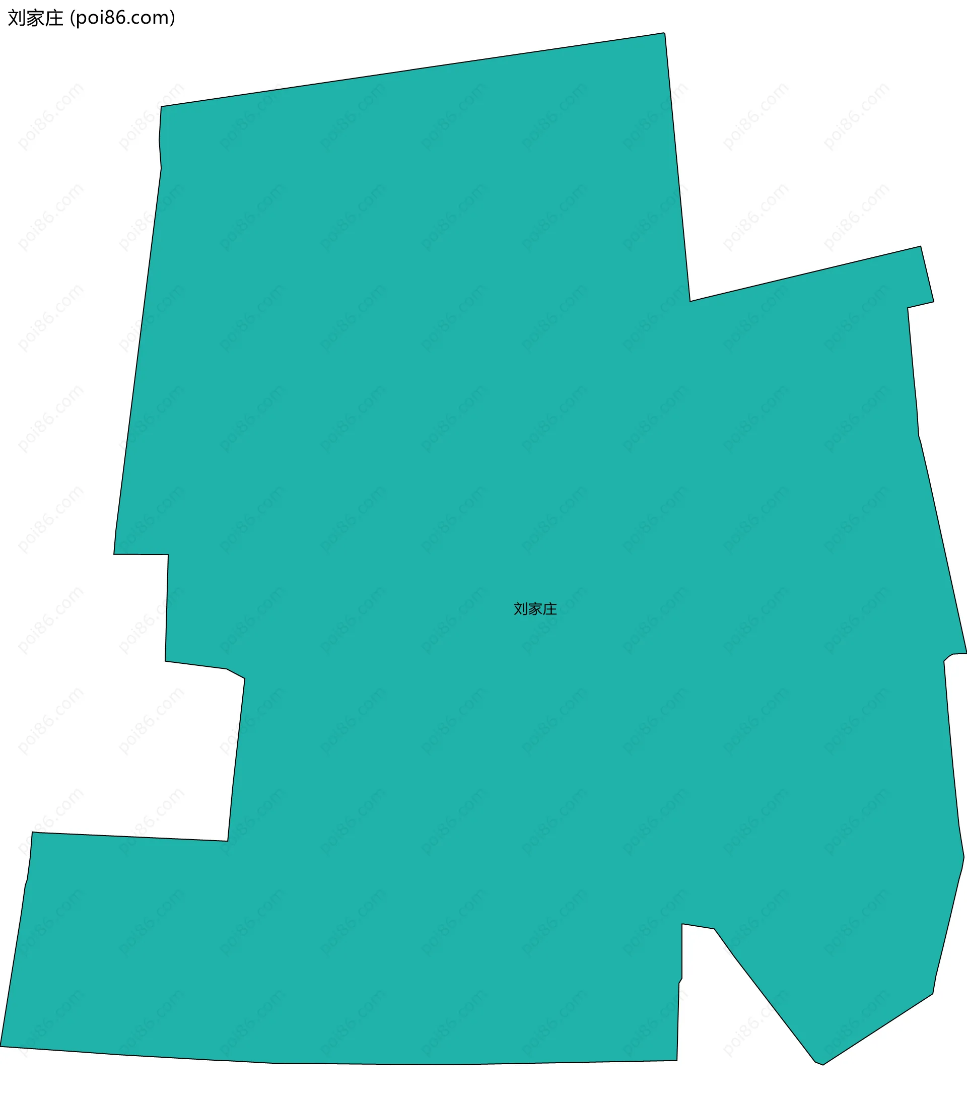 刘家庄边界地图