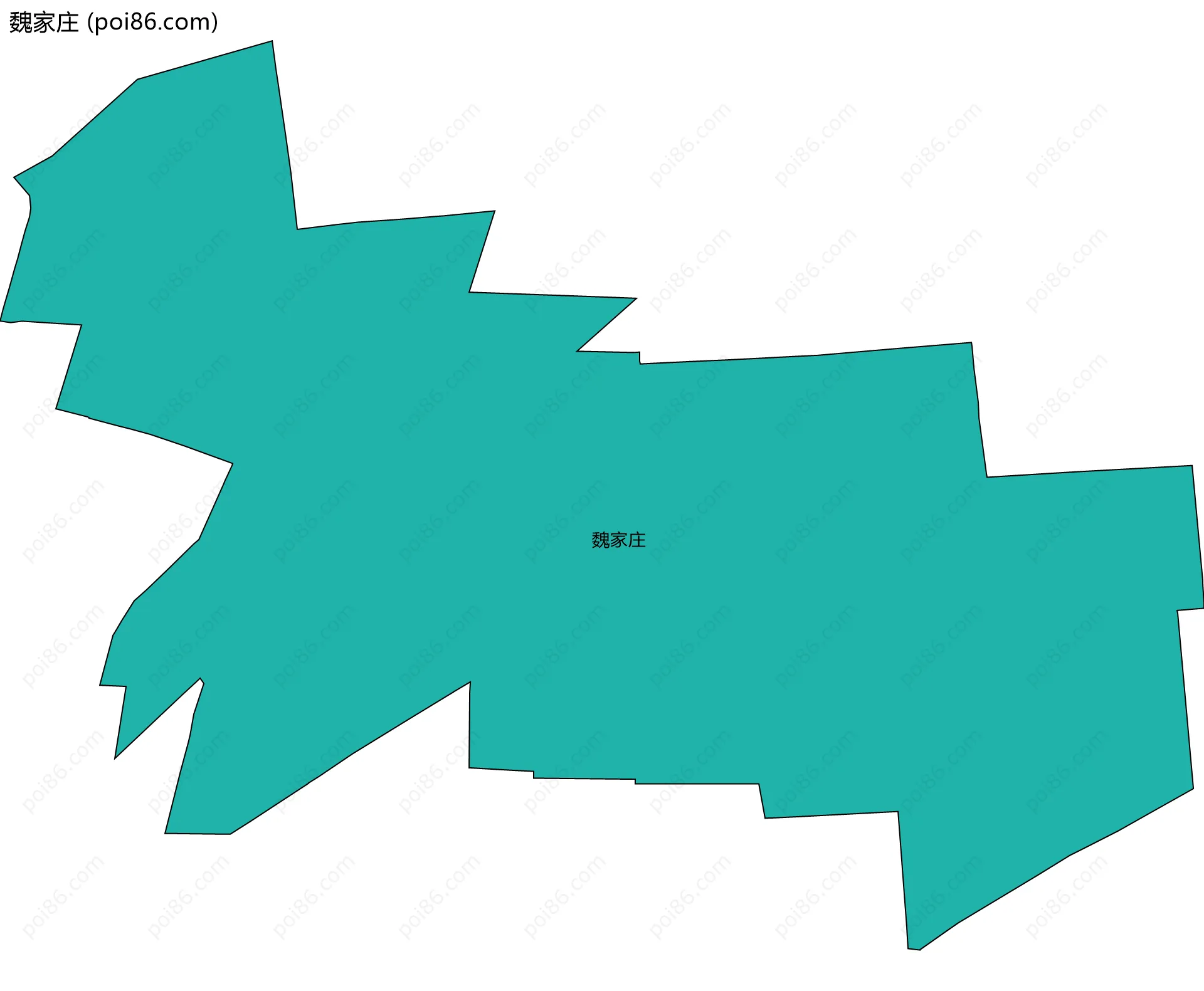 魏家庄边界地图