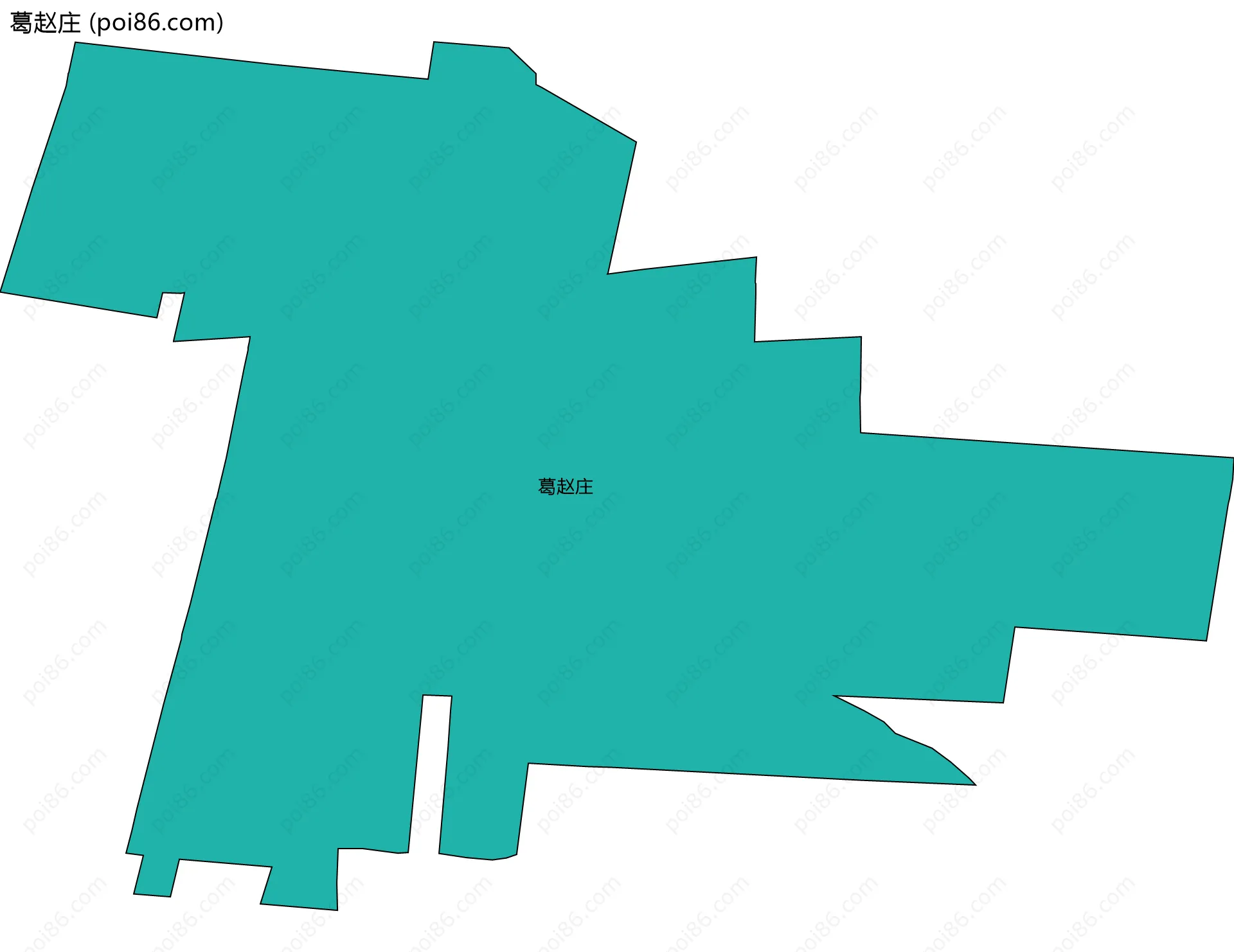 葛赵庄边界地图
