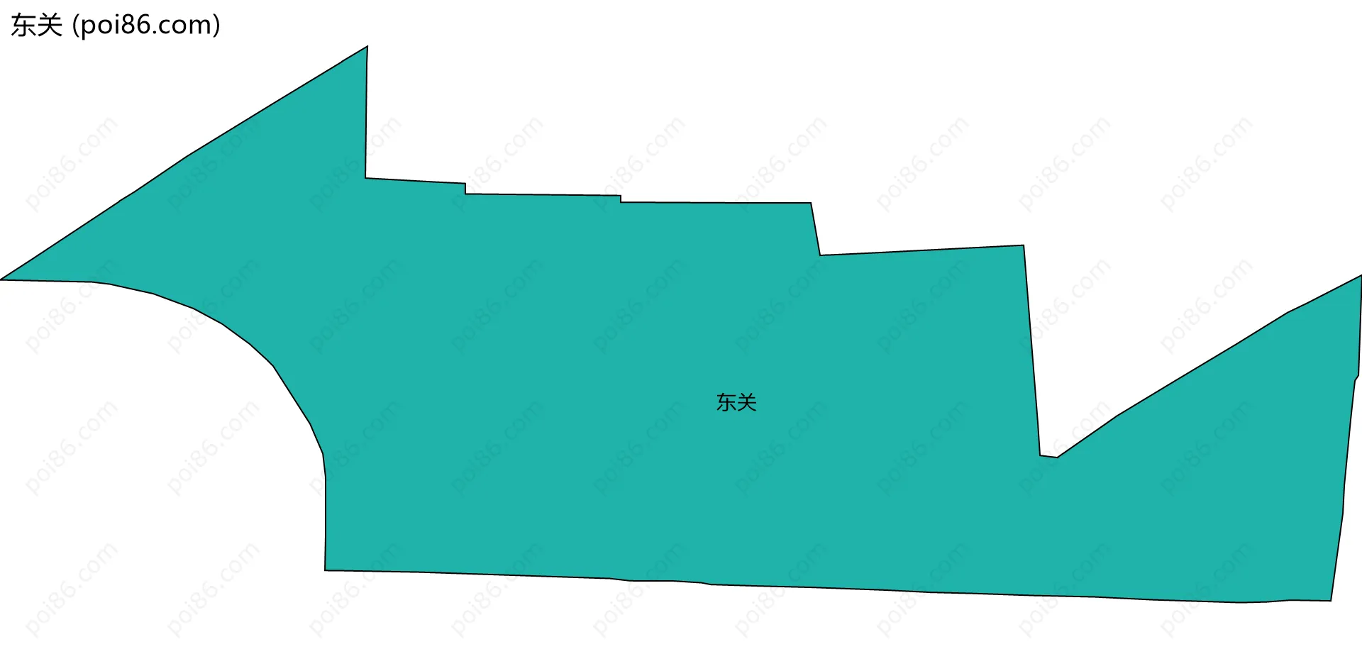 东关边界地图