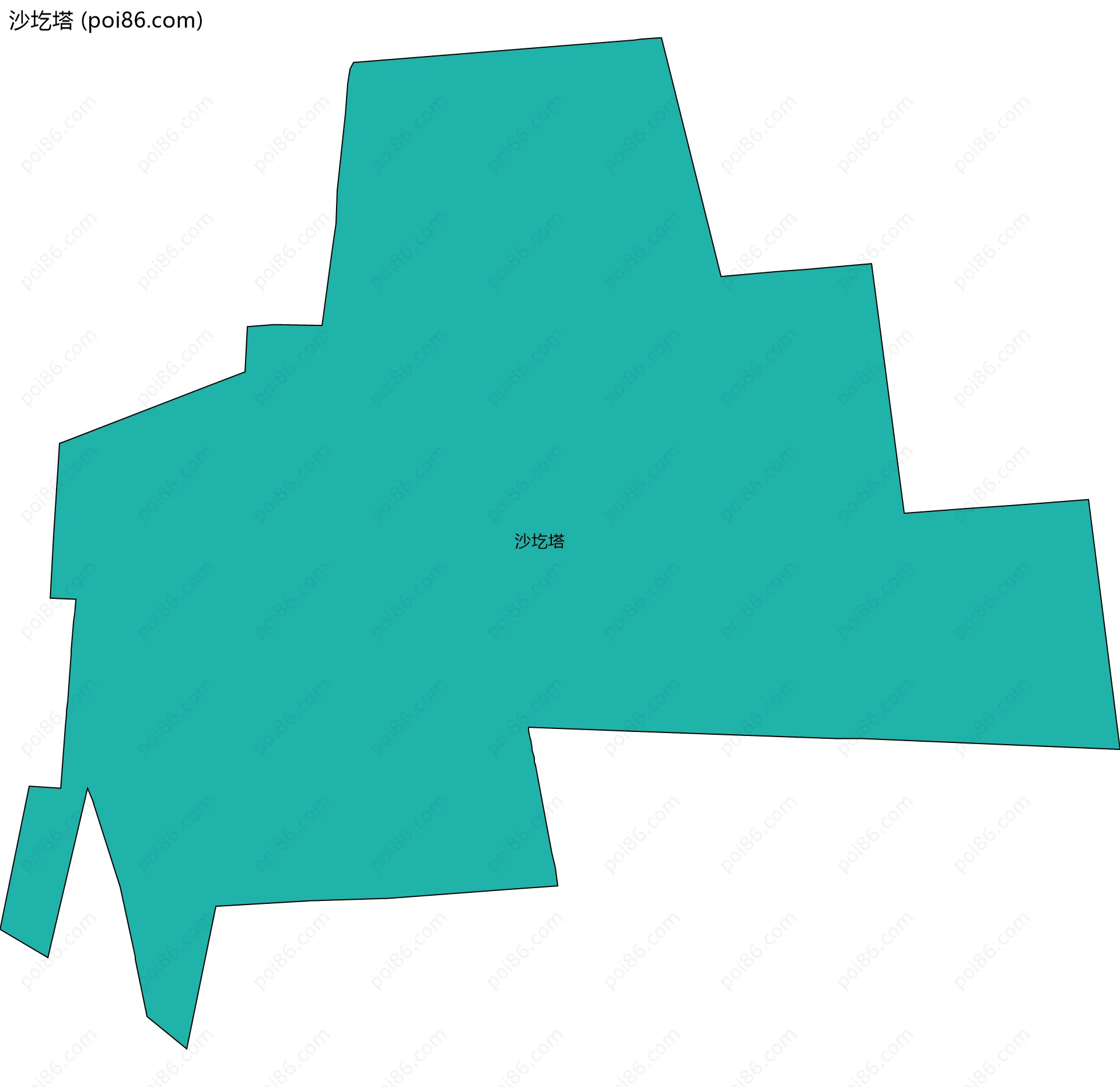 沙圪塔边界地图