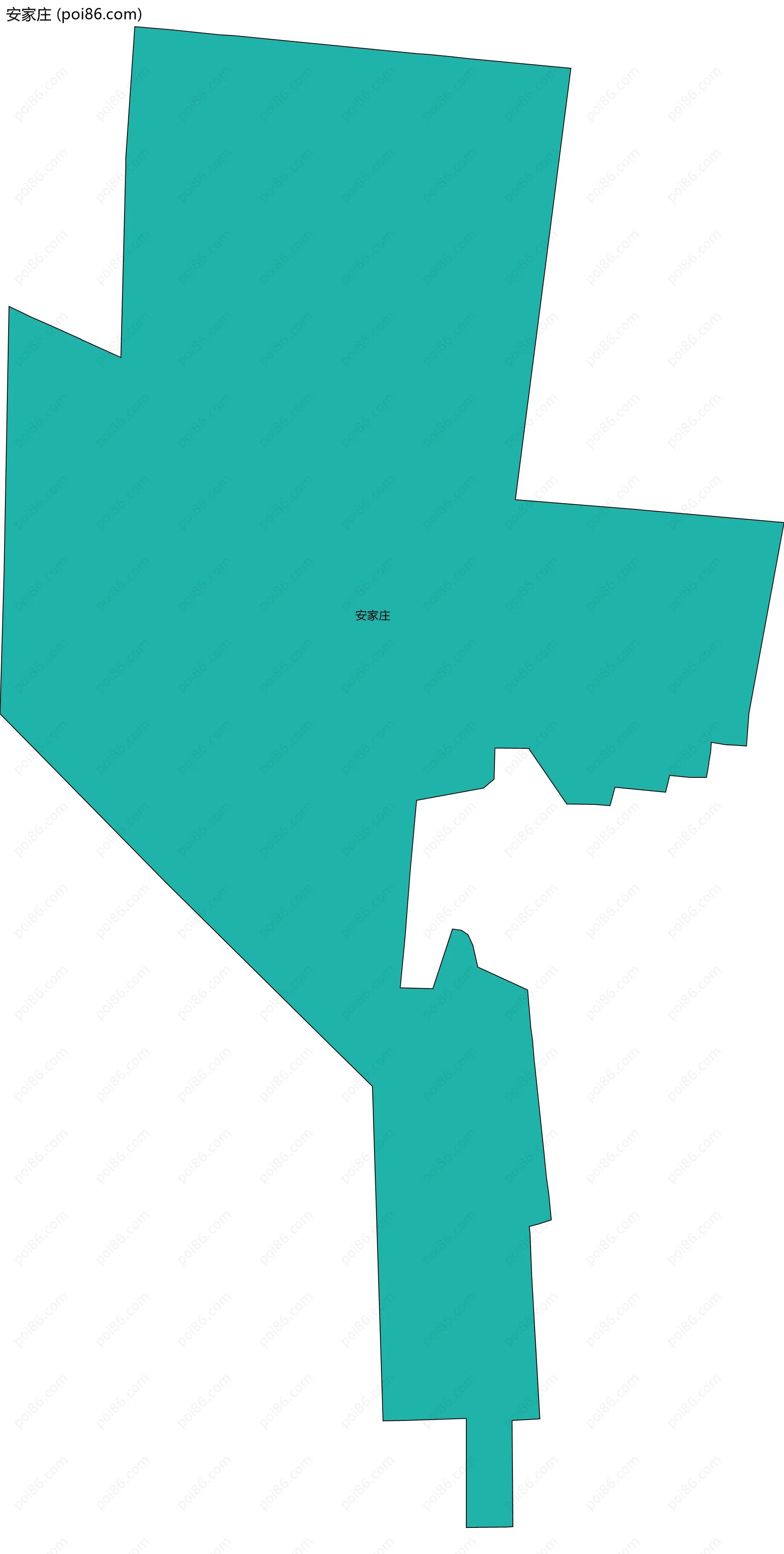 安家庄边界地图