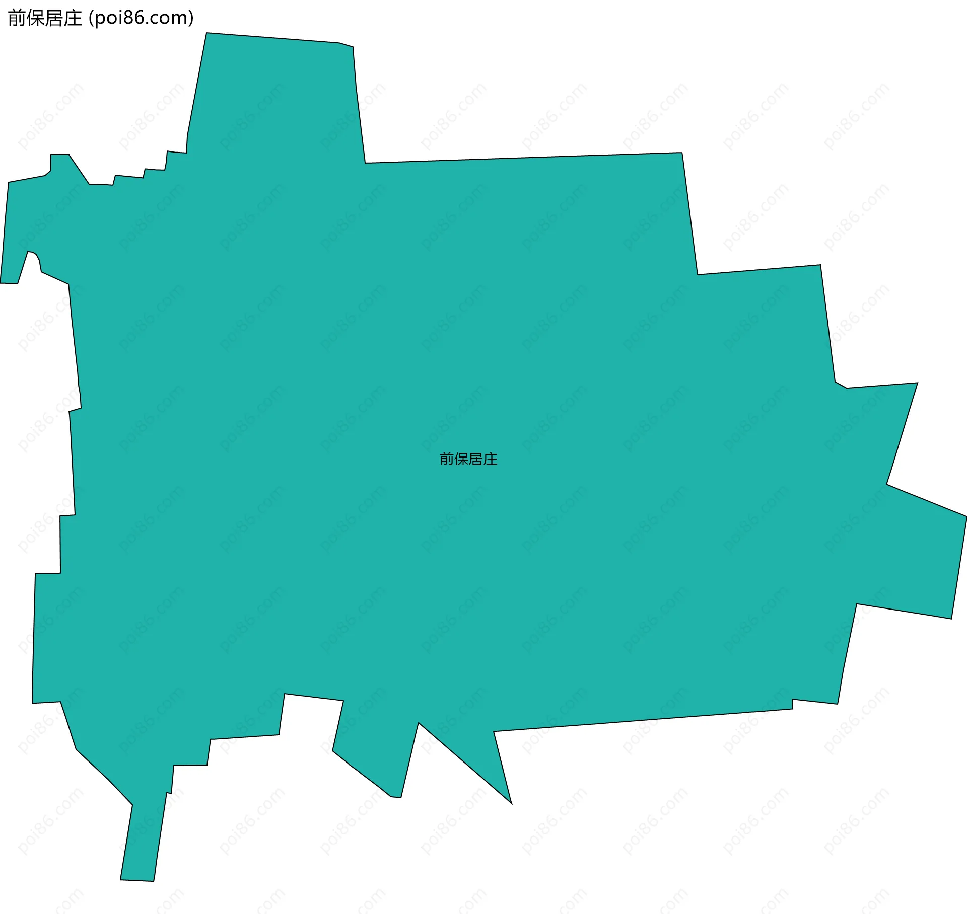 前保居庄边界地图