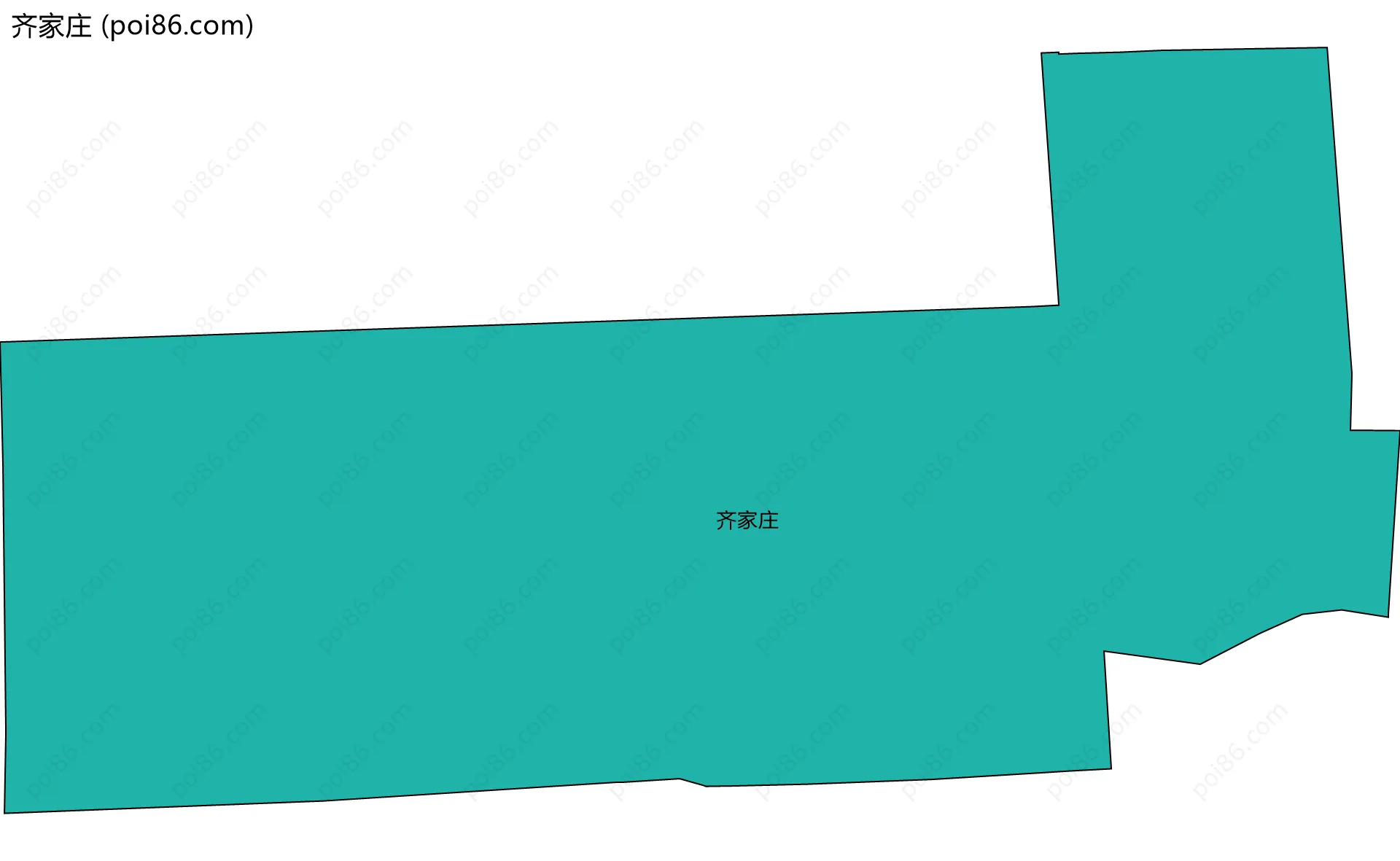 齐家庄边界地图