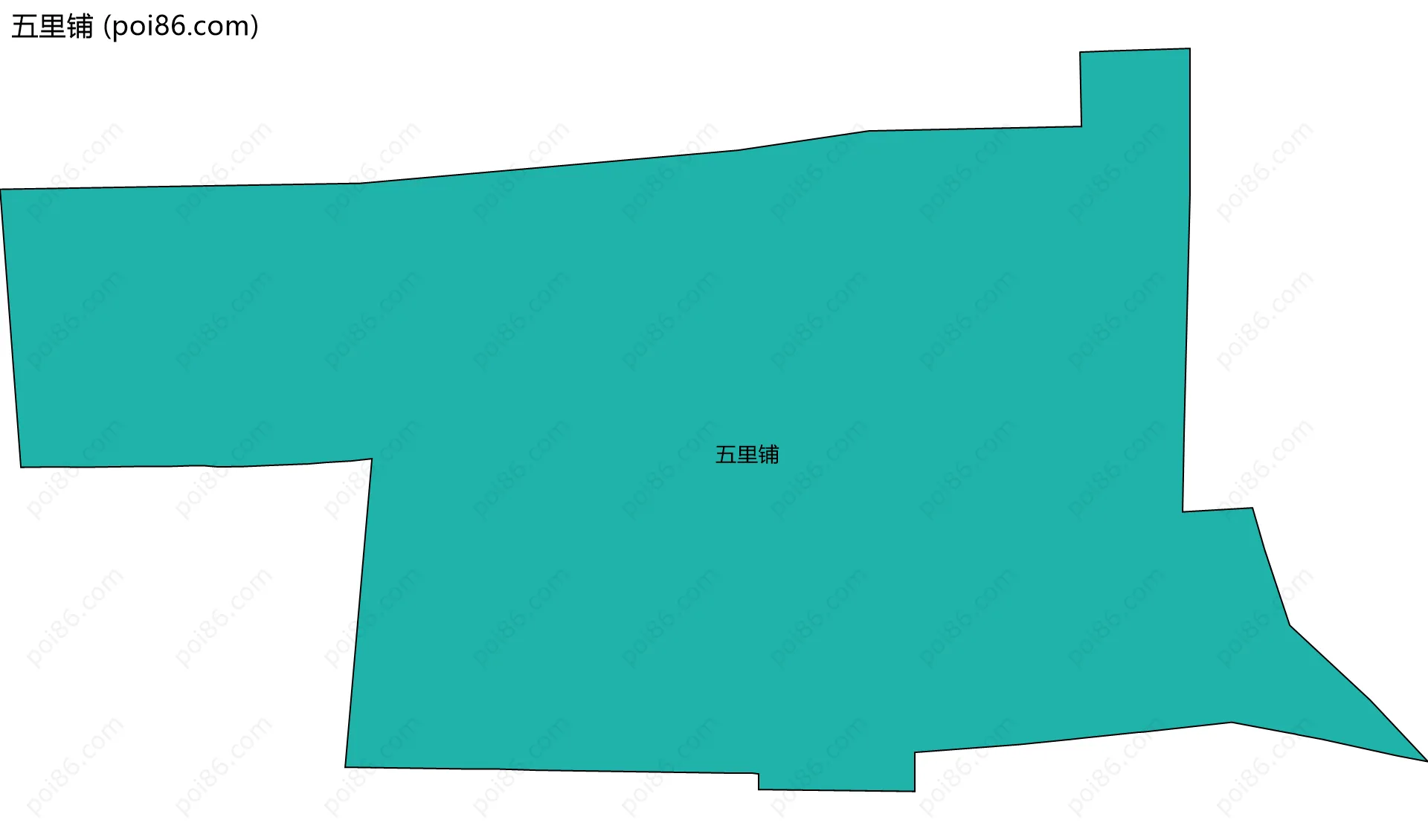 五里铺边界地图