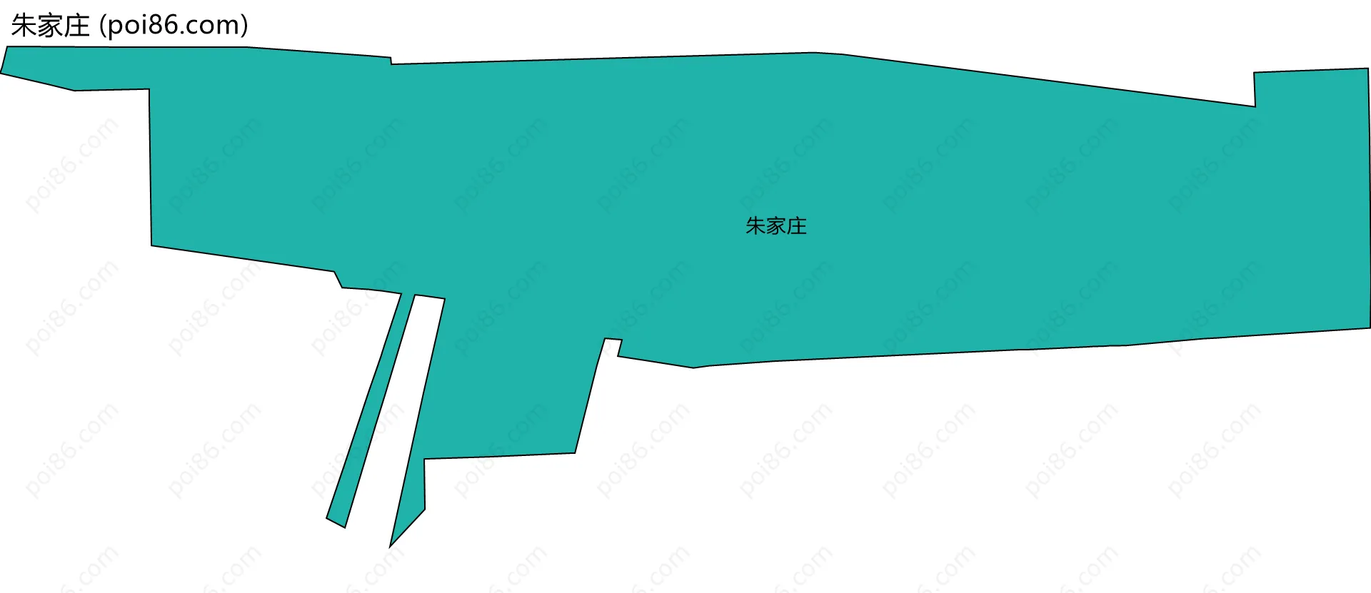 朱家庄边界地图