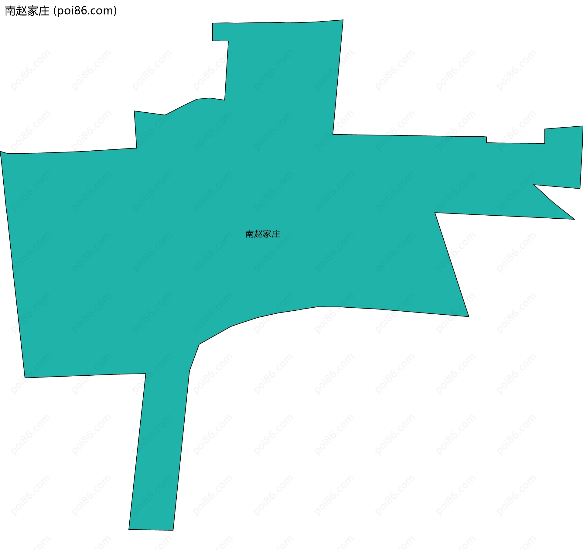 南赵家庄边界地图
