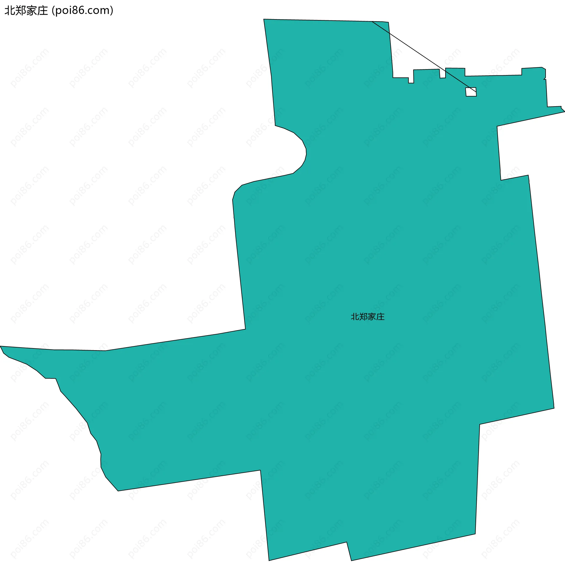 北郑家庄边界地图