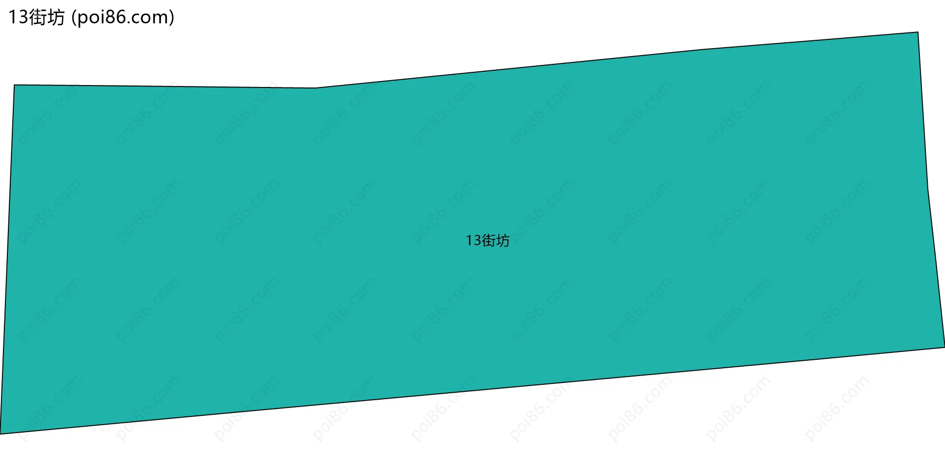 13街坊边界地图