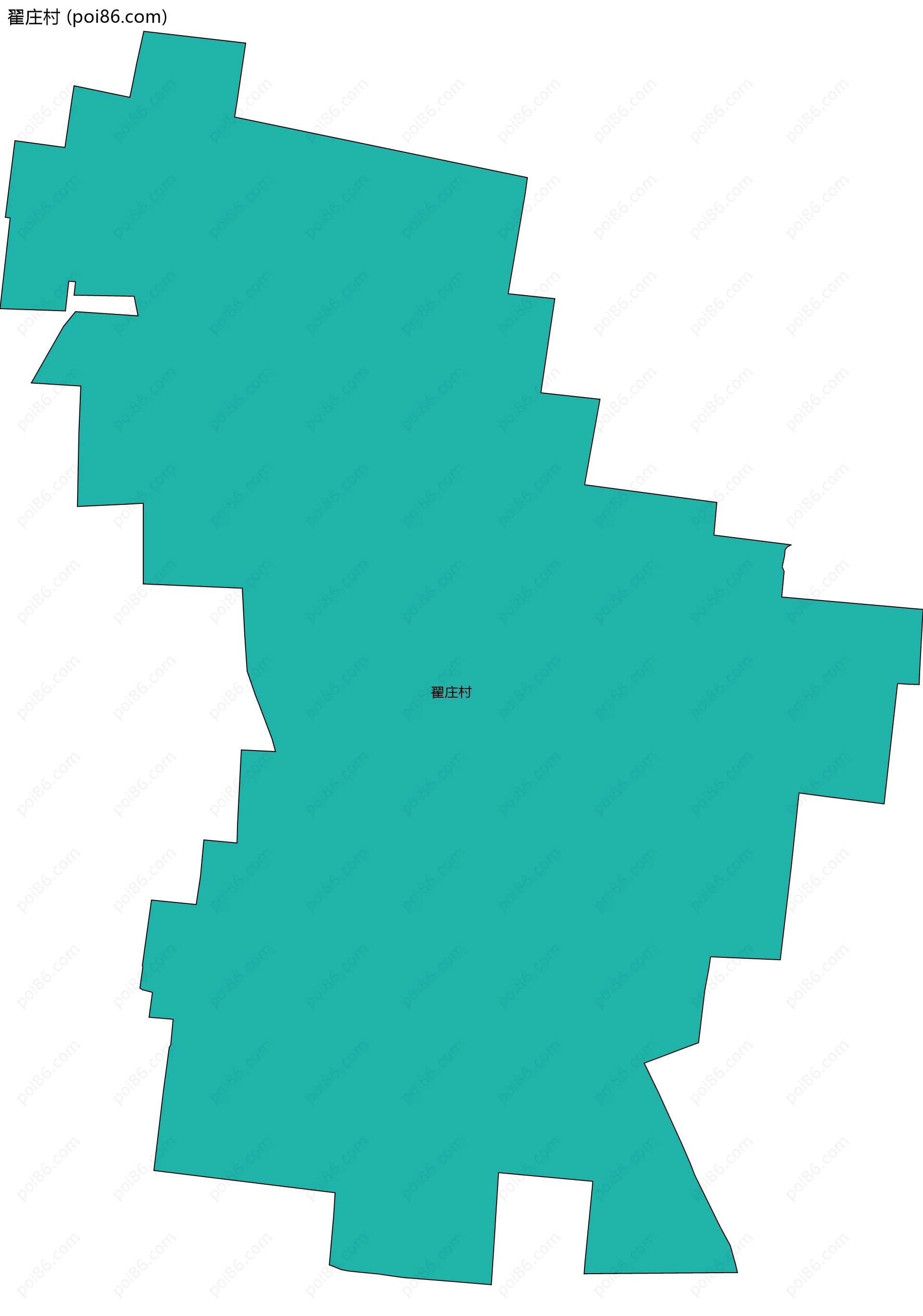 翟庄村边界地图