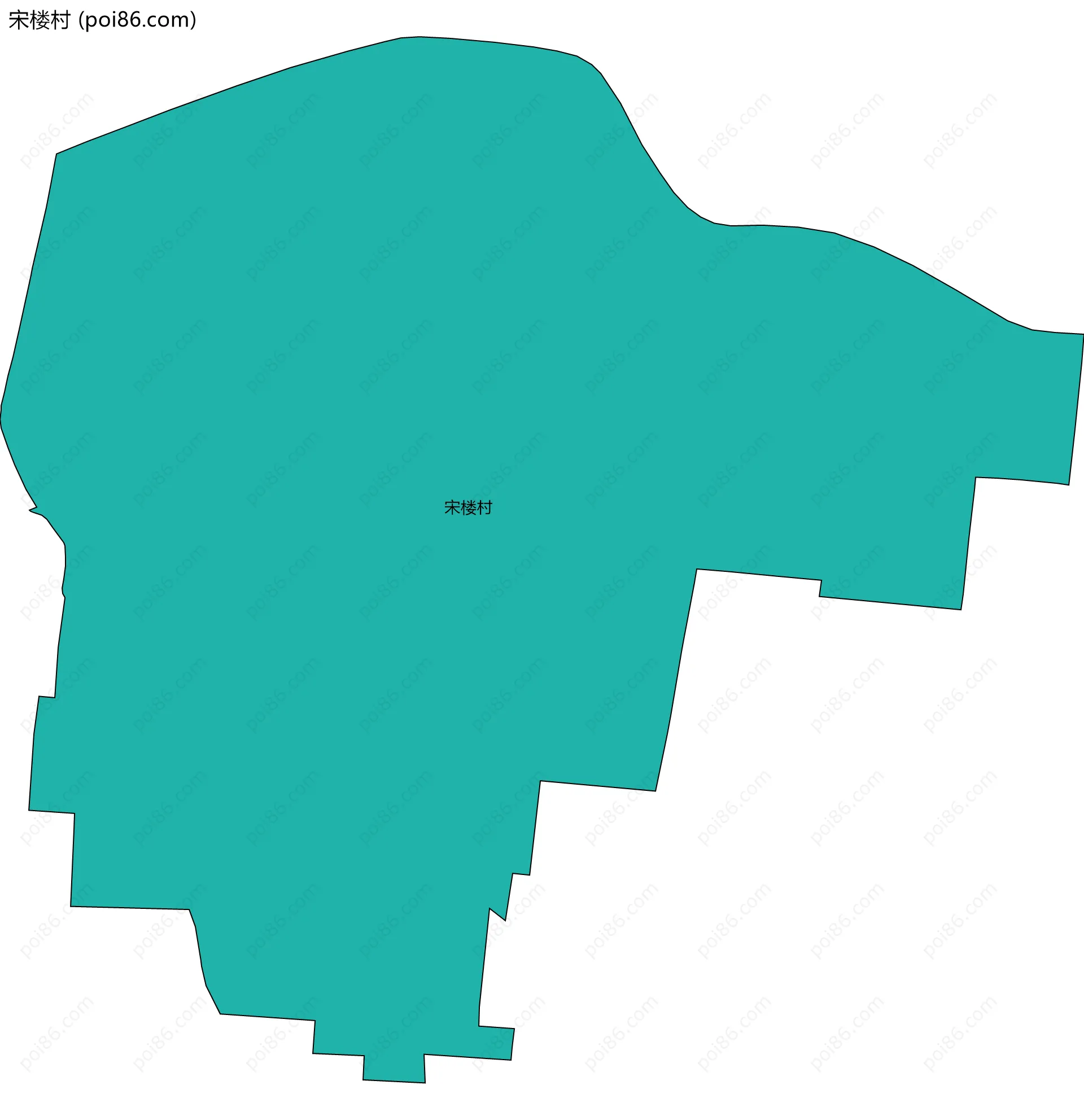 宋楼村边界地图