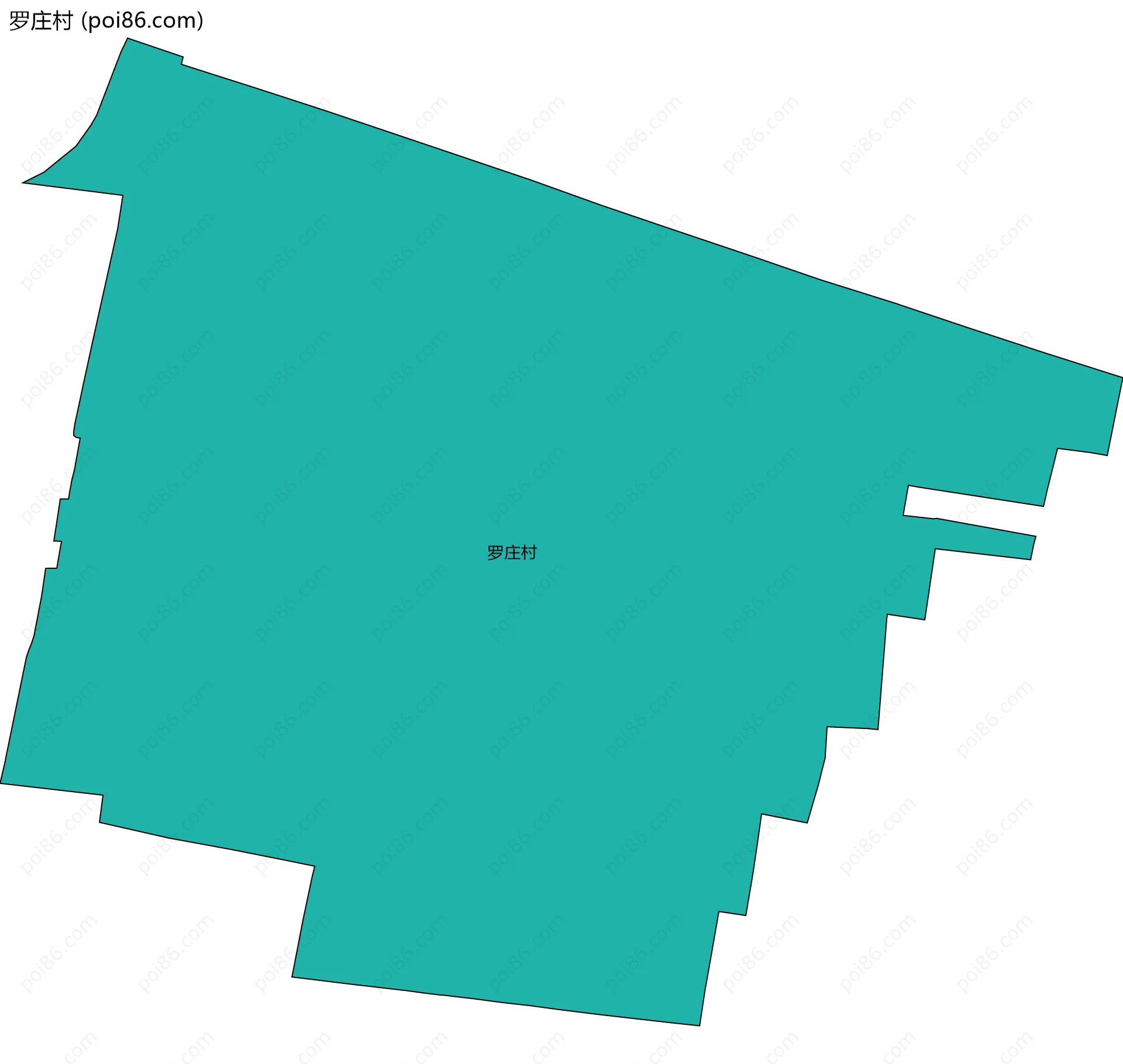 罗庄村边界地图