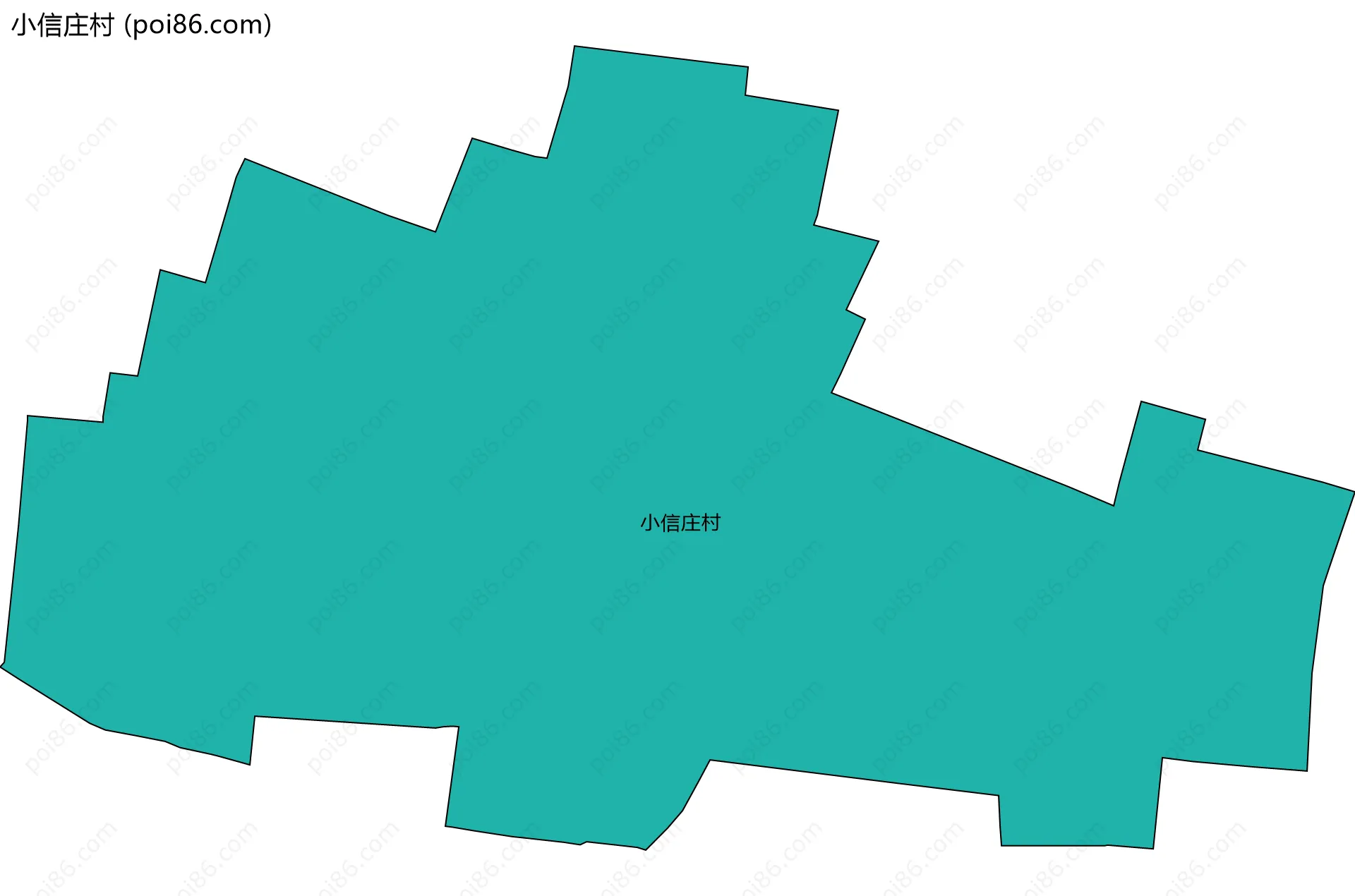 小信庄村边界地图