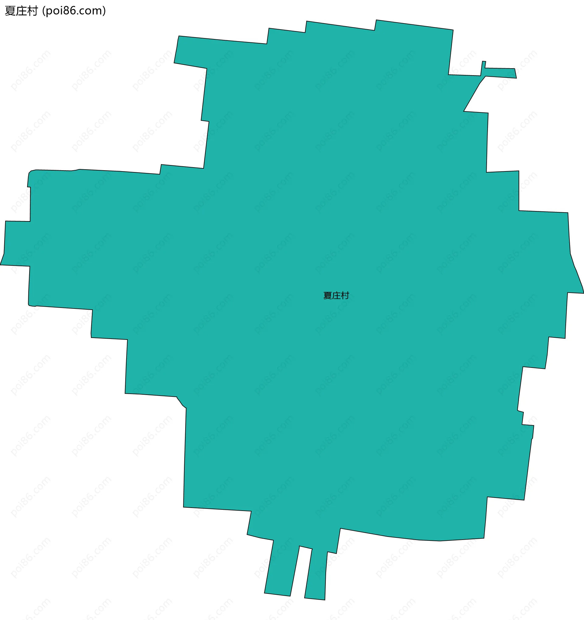 夏庄村边界地图