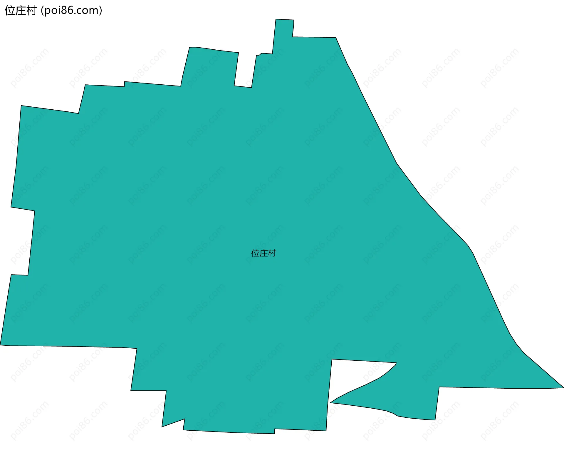 位庄村边界地图