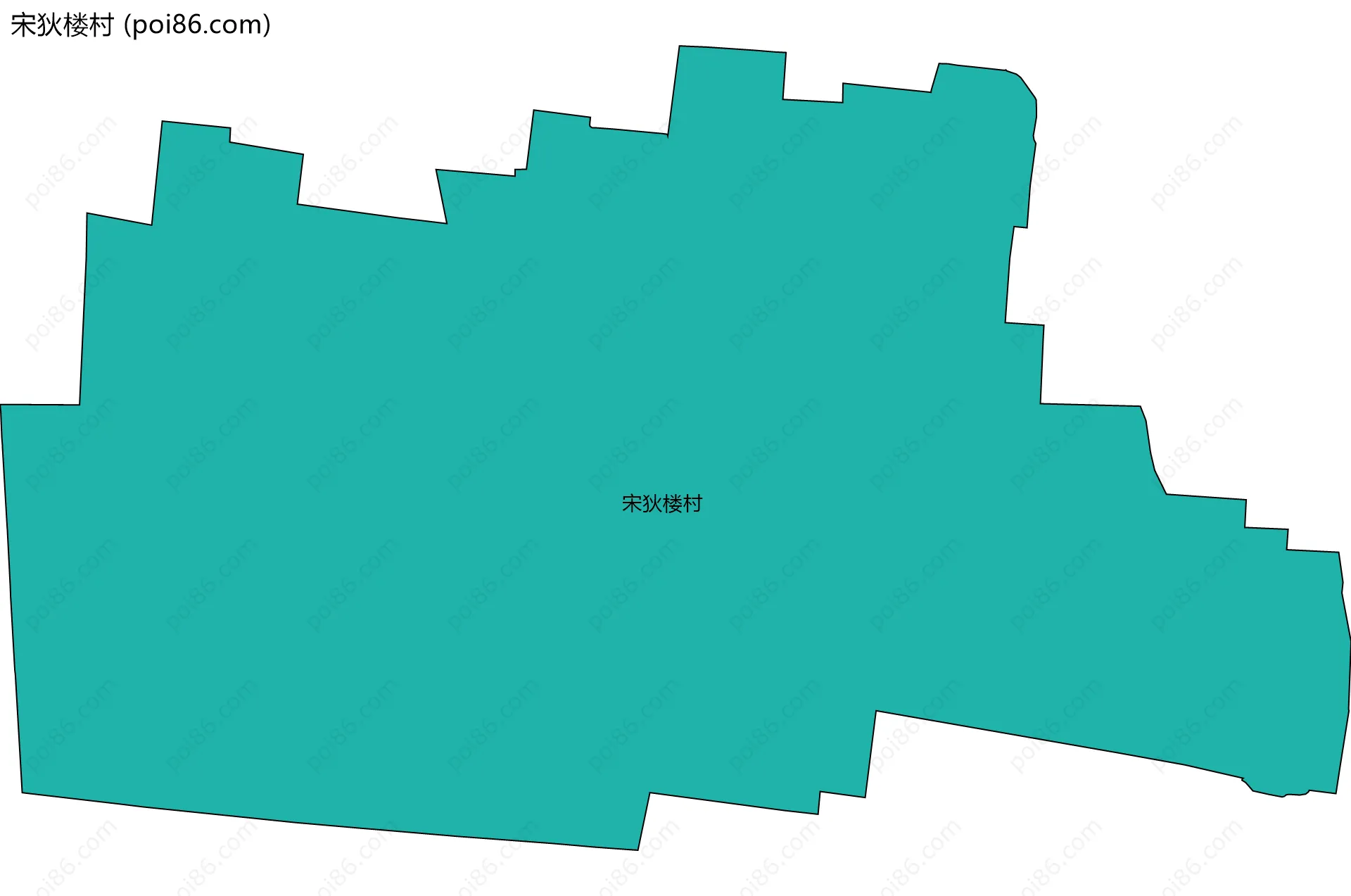 宋狄楼村边界地图