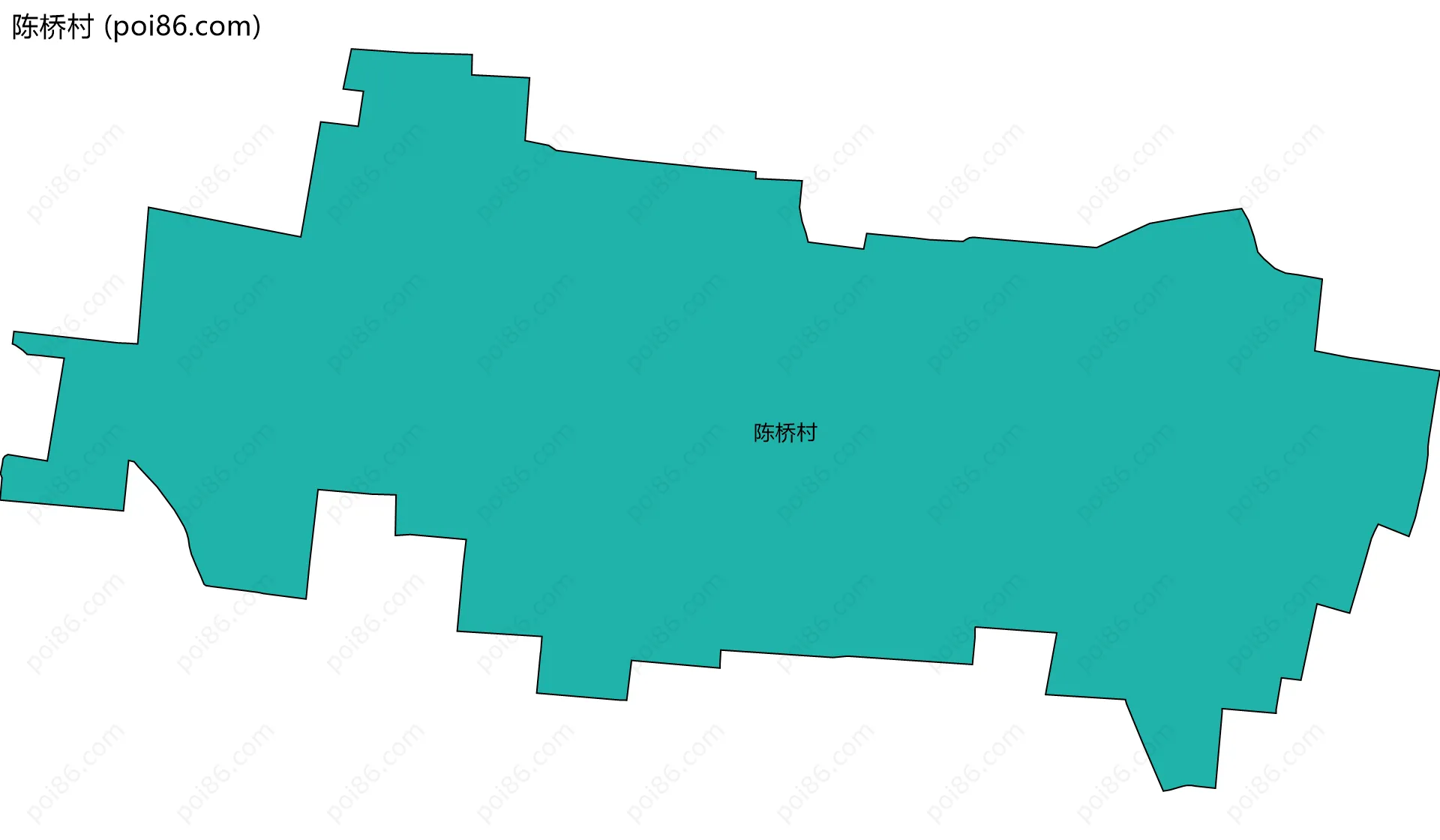 陈桥村边界地图