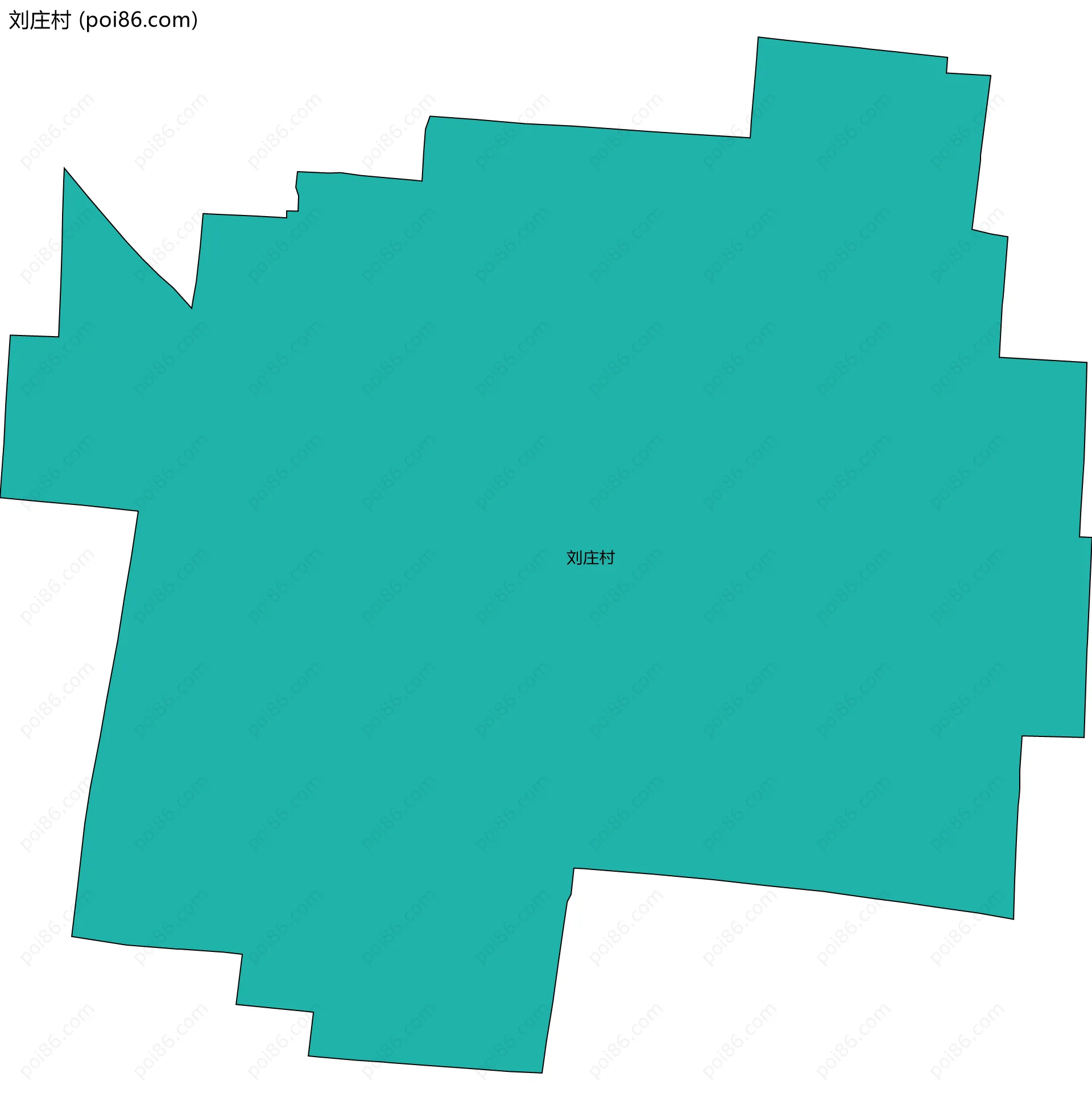 刘庄村边界地图