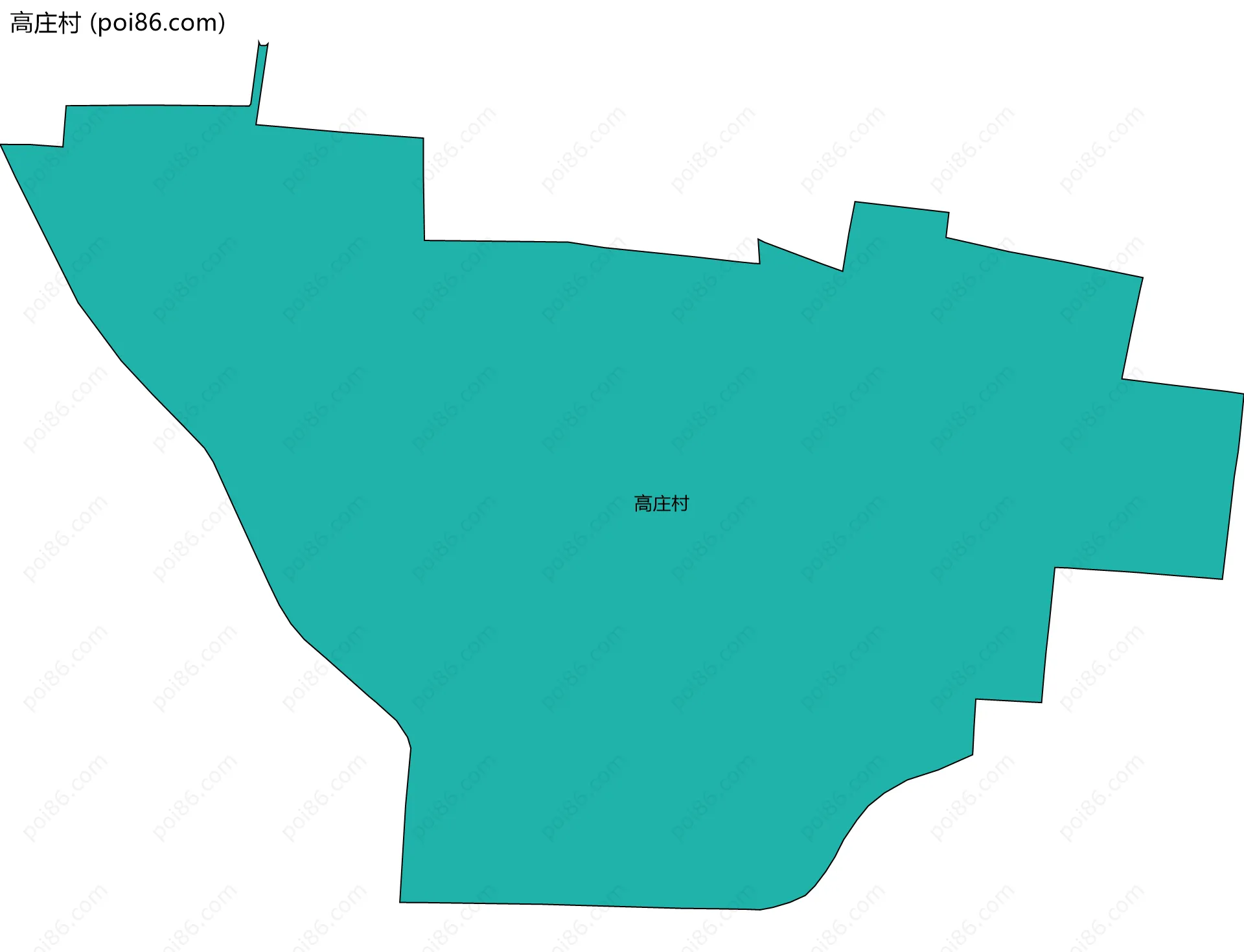 高庄村边界地图