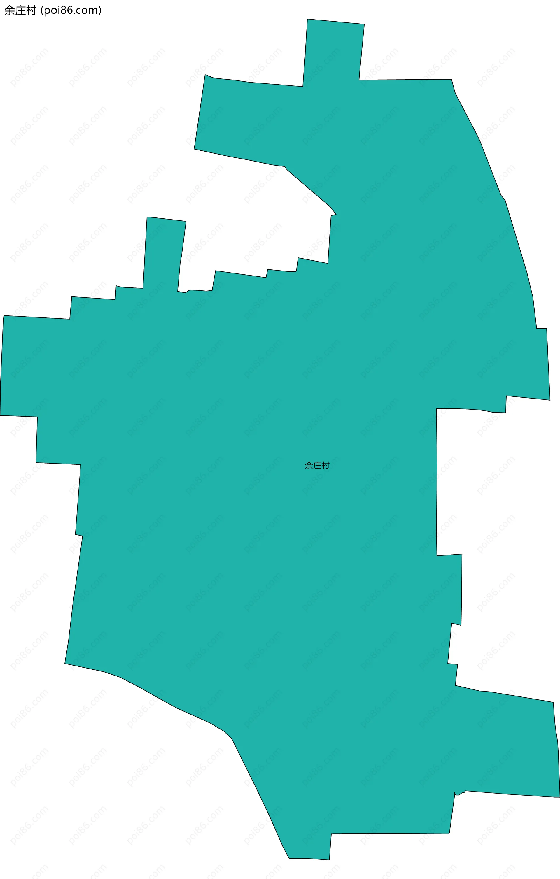 余庄村边界地图