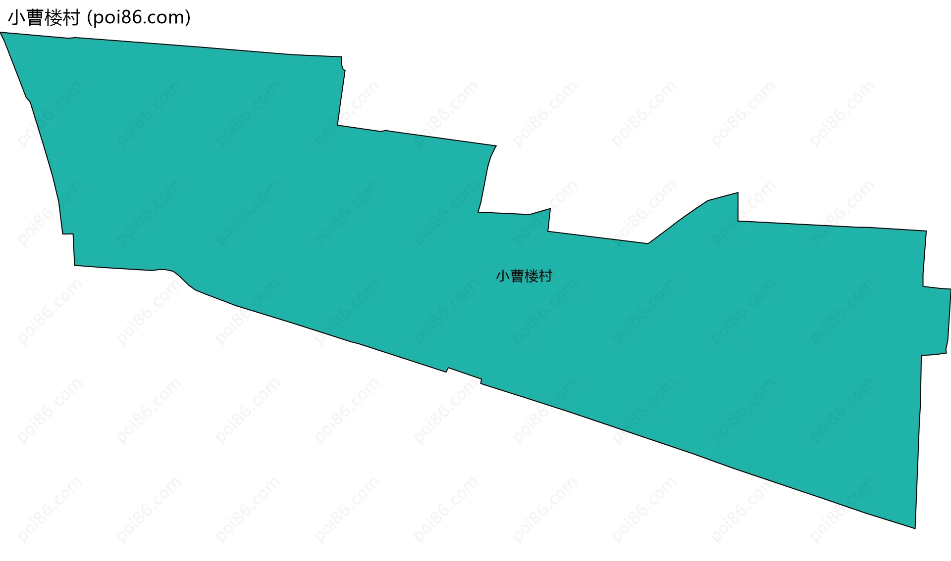 小曹楼村边界地图