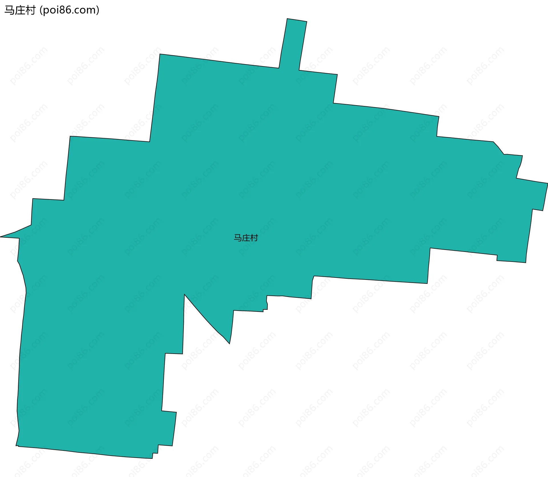 马庄村边界地图