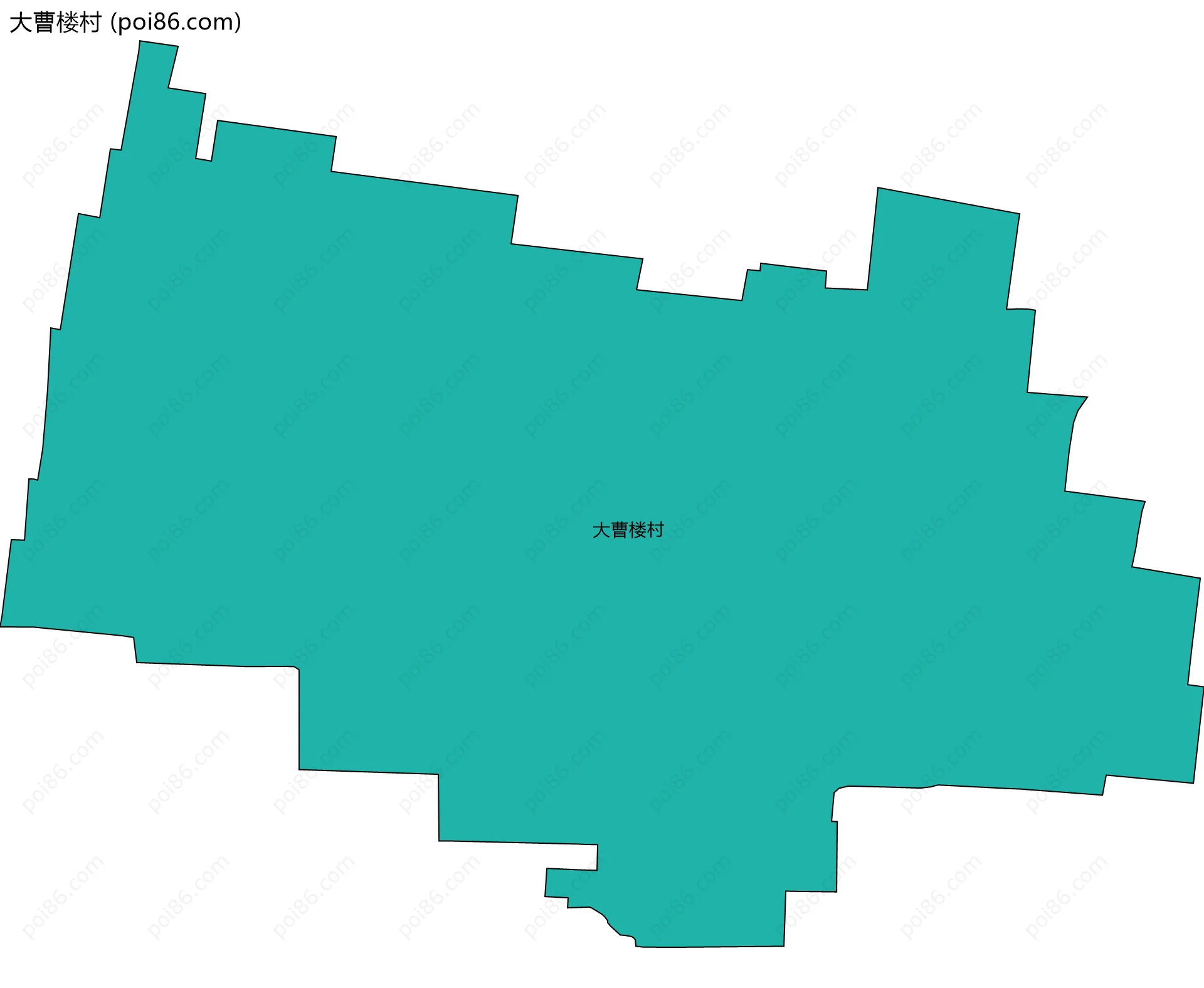 大曹楼村边界地图