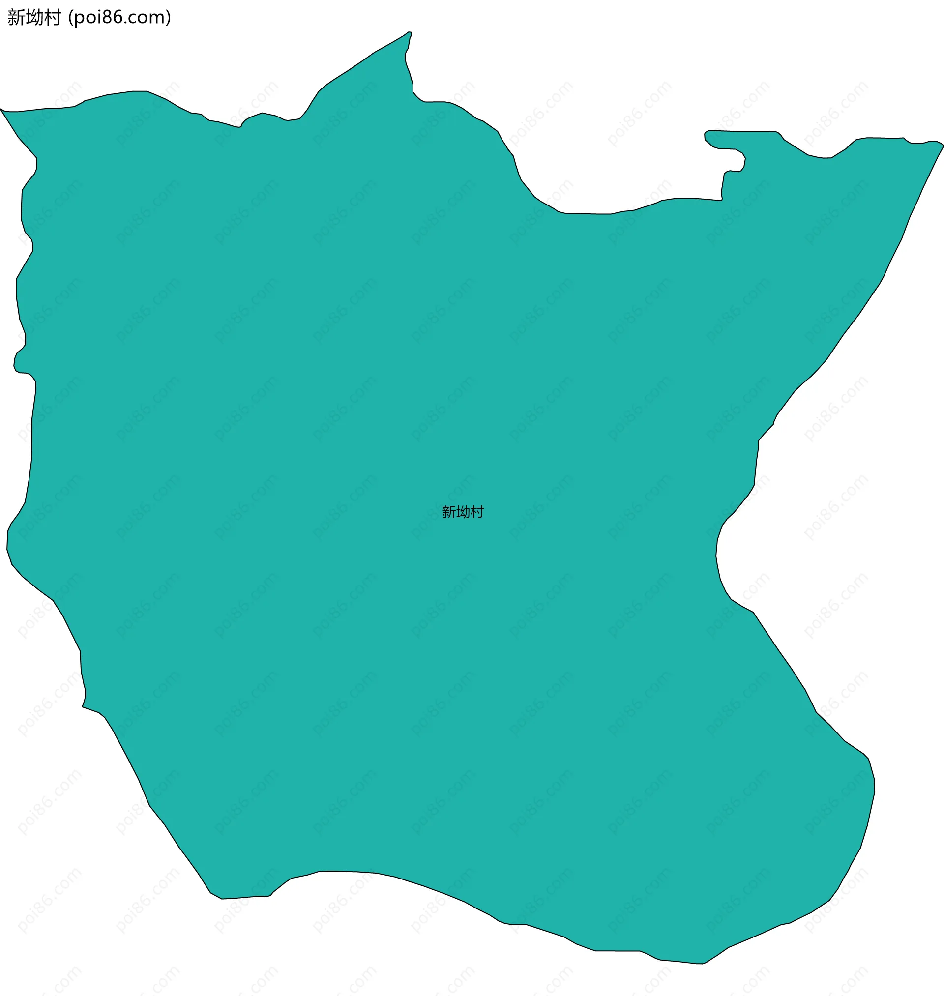 新坳村边界地图